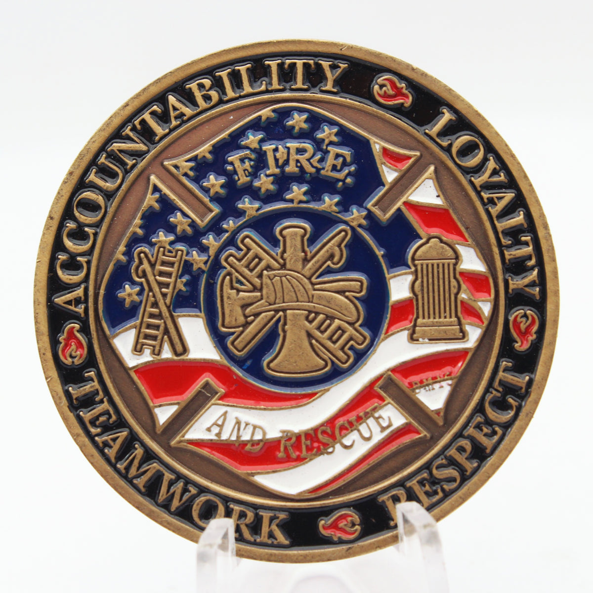 Cudahy Fire Department Generations of Pride Challenge Coin 1.75 Inch Copper Pre-Owned