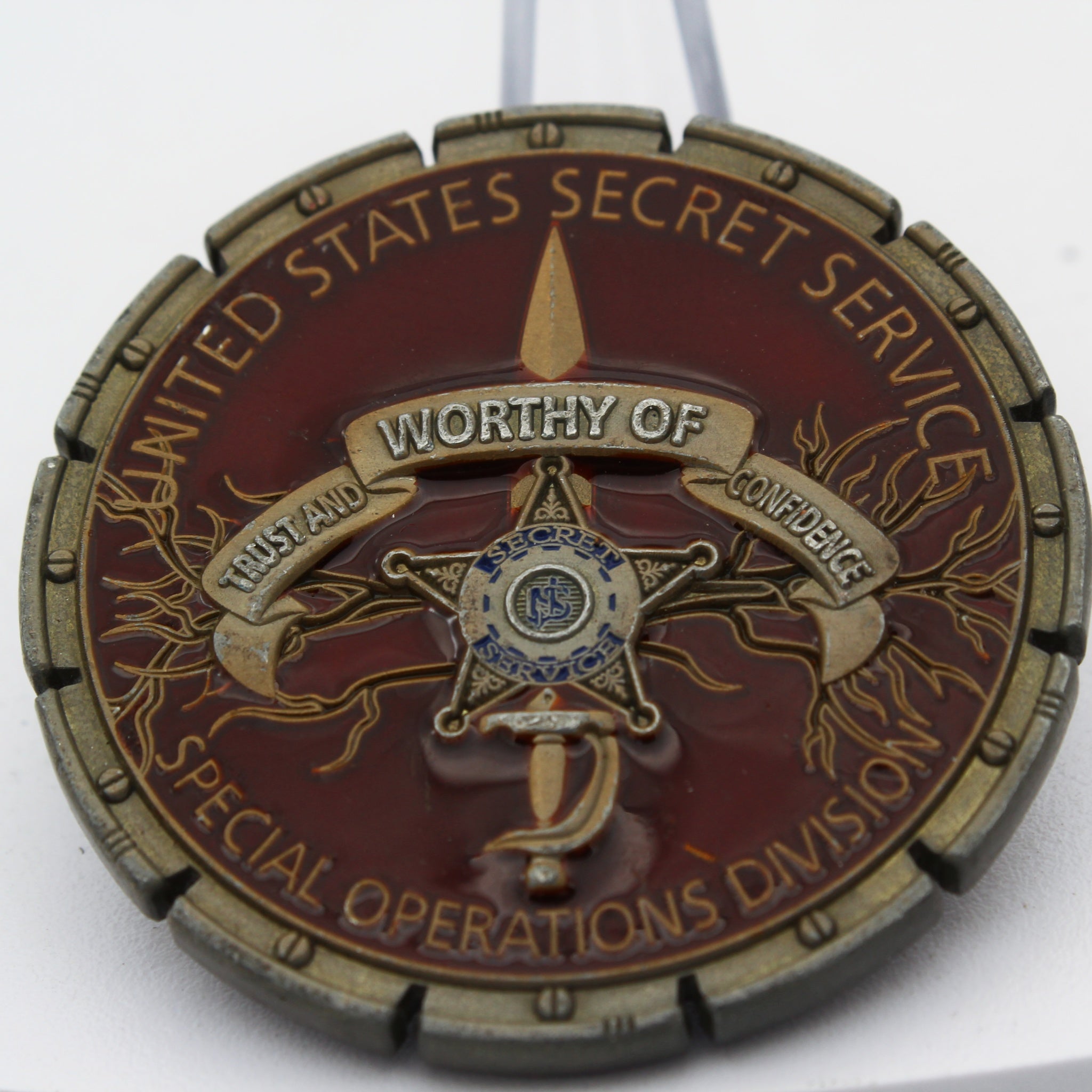 US Secret Service Special Operations Division HAMMER Challenge Coin 1.85" Copper Pre-Owned