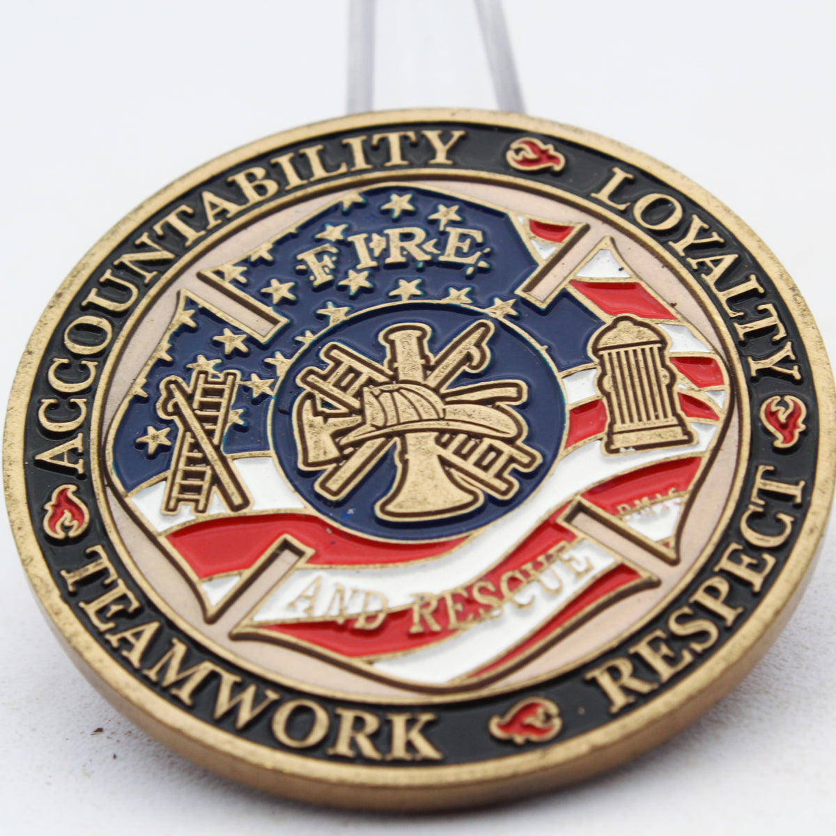 Cudahy Fire Department Generations of Pride Challenge Coin 1.75 Inch Copper Pre-Owned