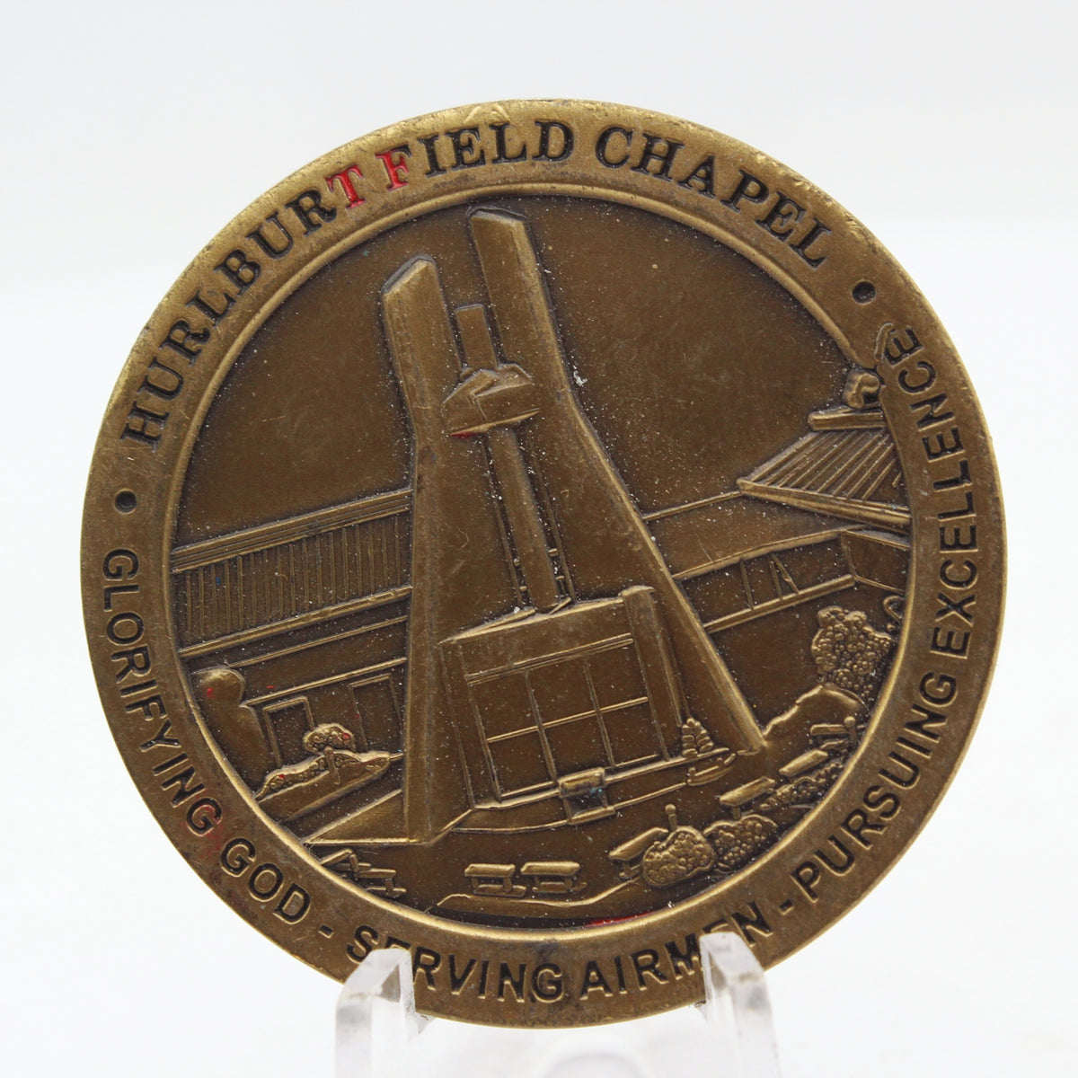 Hurlburt Field Chapel 1st Special Operations Wing Challenge Coin 1.75 Inch Copper Pre-Owned
