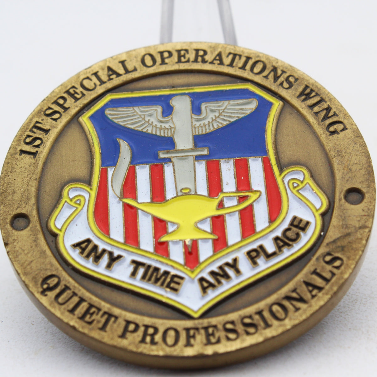 Hurlburt Field Chapel 1st Special Operations Wing Challenge Coin 1.75 Inch Copper Pre-Owned