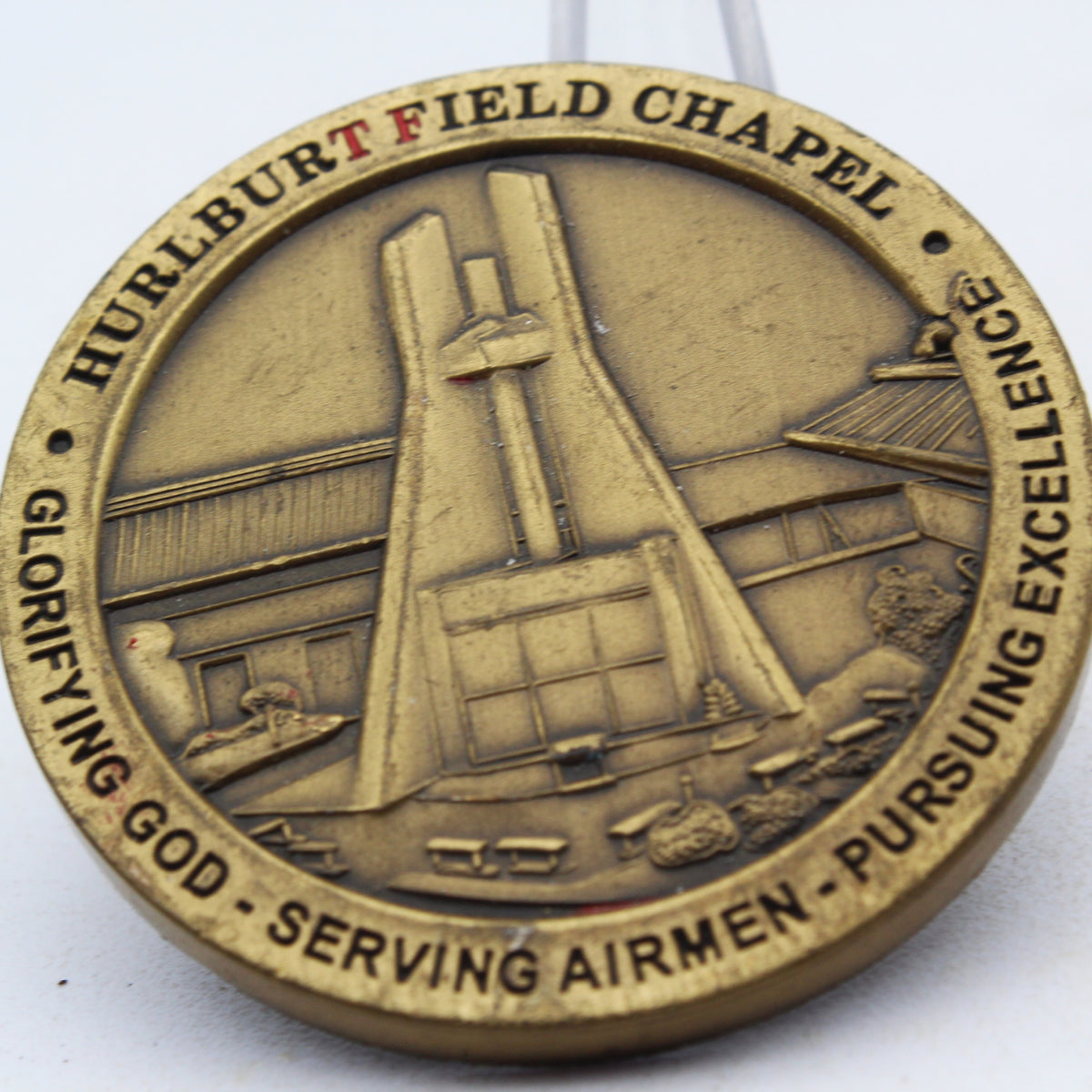Hurlburt Field Chapel 1st Special Operations Wing Challenge Coin 1.75 Inch Copper Pre-Owned