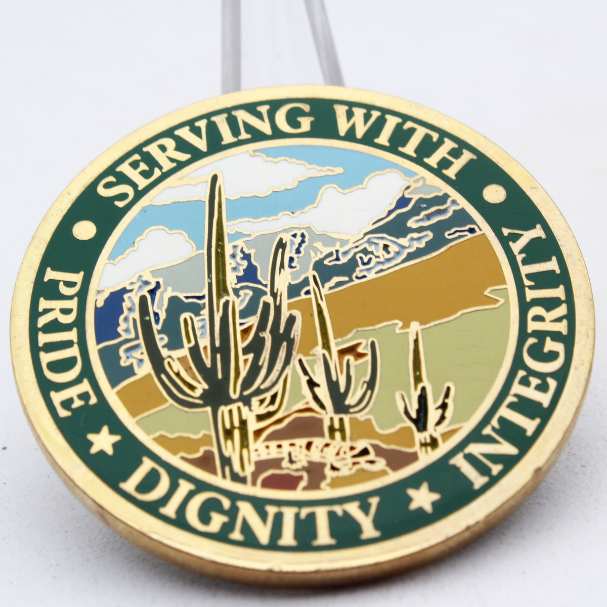 Saguaro National Park U.S. Park Ranger Challenge Coin 1.75 Inch Copper Pre-Owned