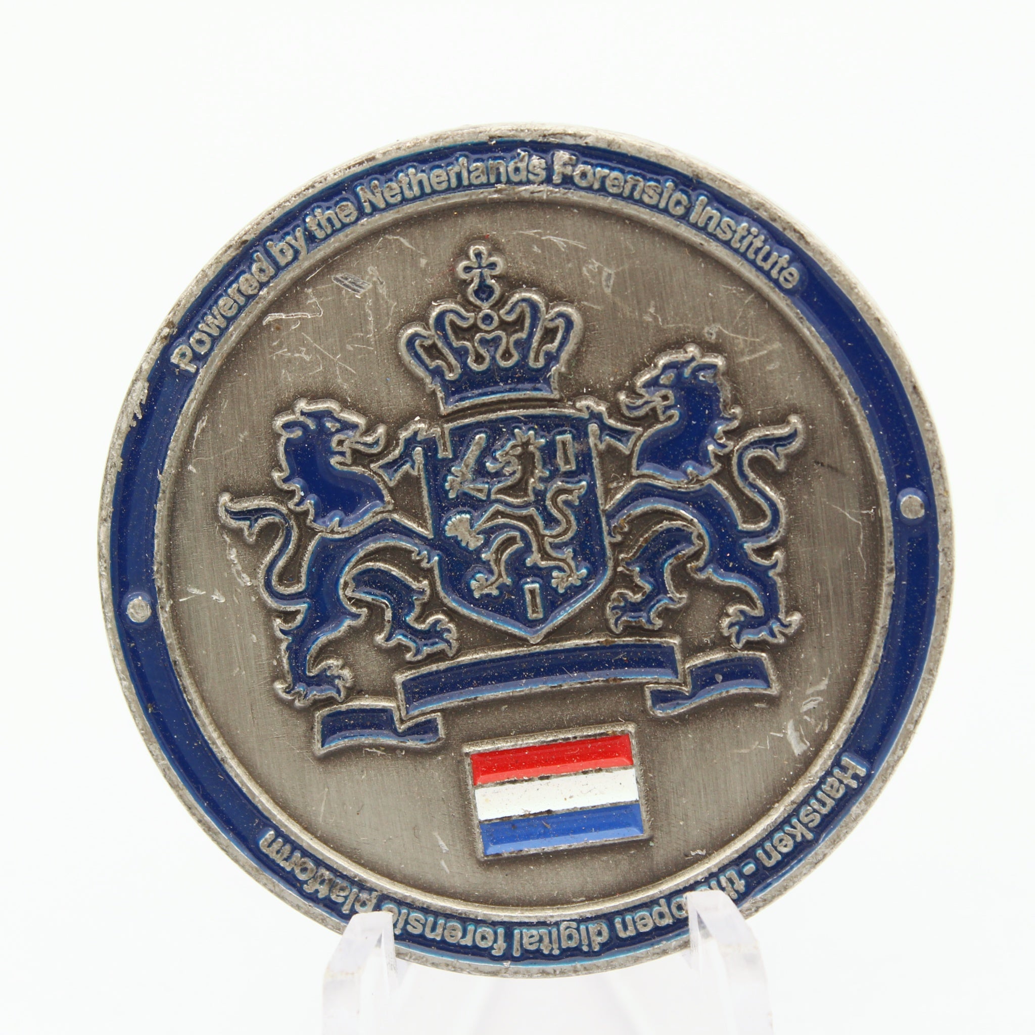 Netherlands Forensic Institute “Hansken” Digital Forensics Challenge Coin 1.5” Copper Pre-Owned