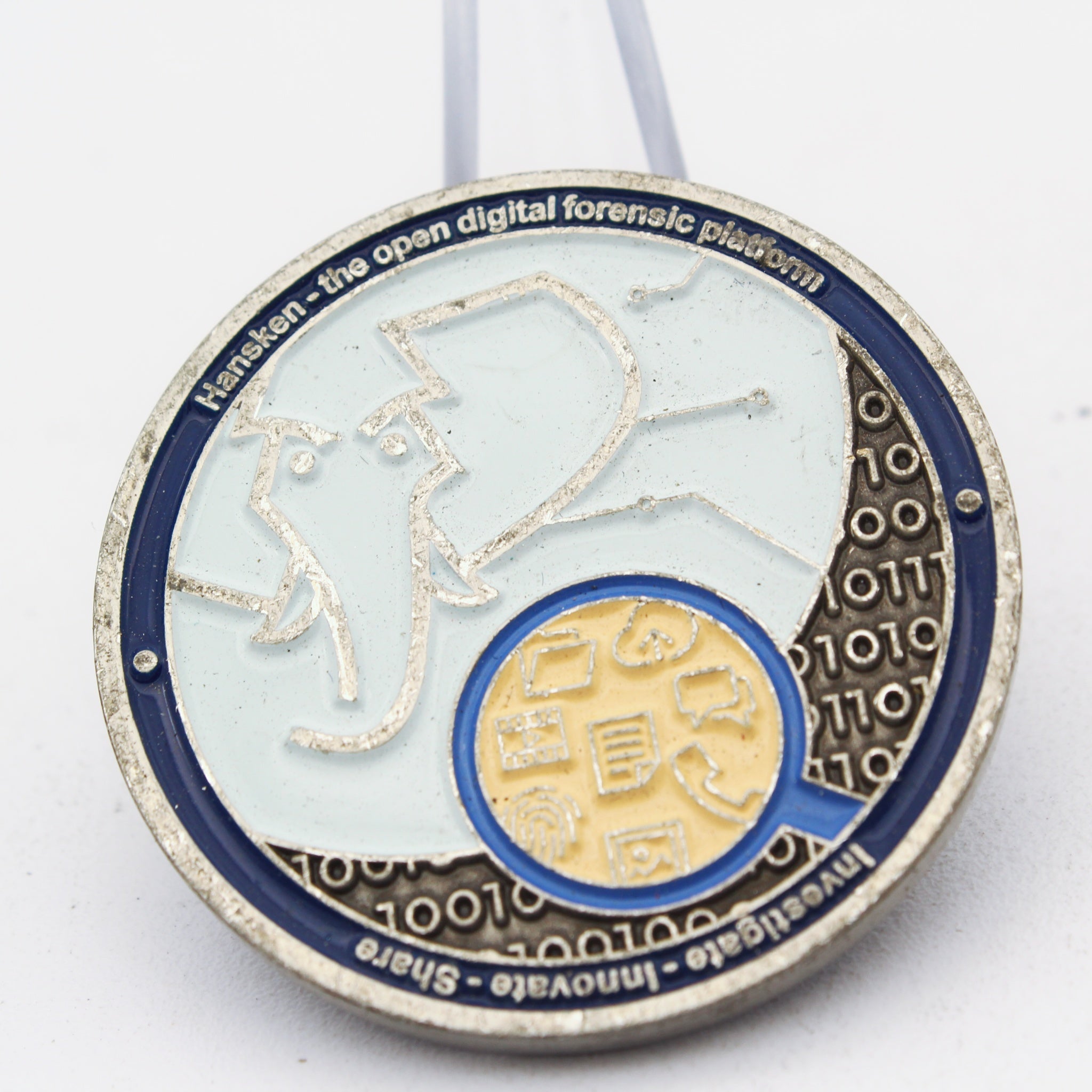 Netherlands Forensic Institute “Hansken” Digital Forensics Challenge Coin 1.5” Copper Pre-Owned