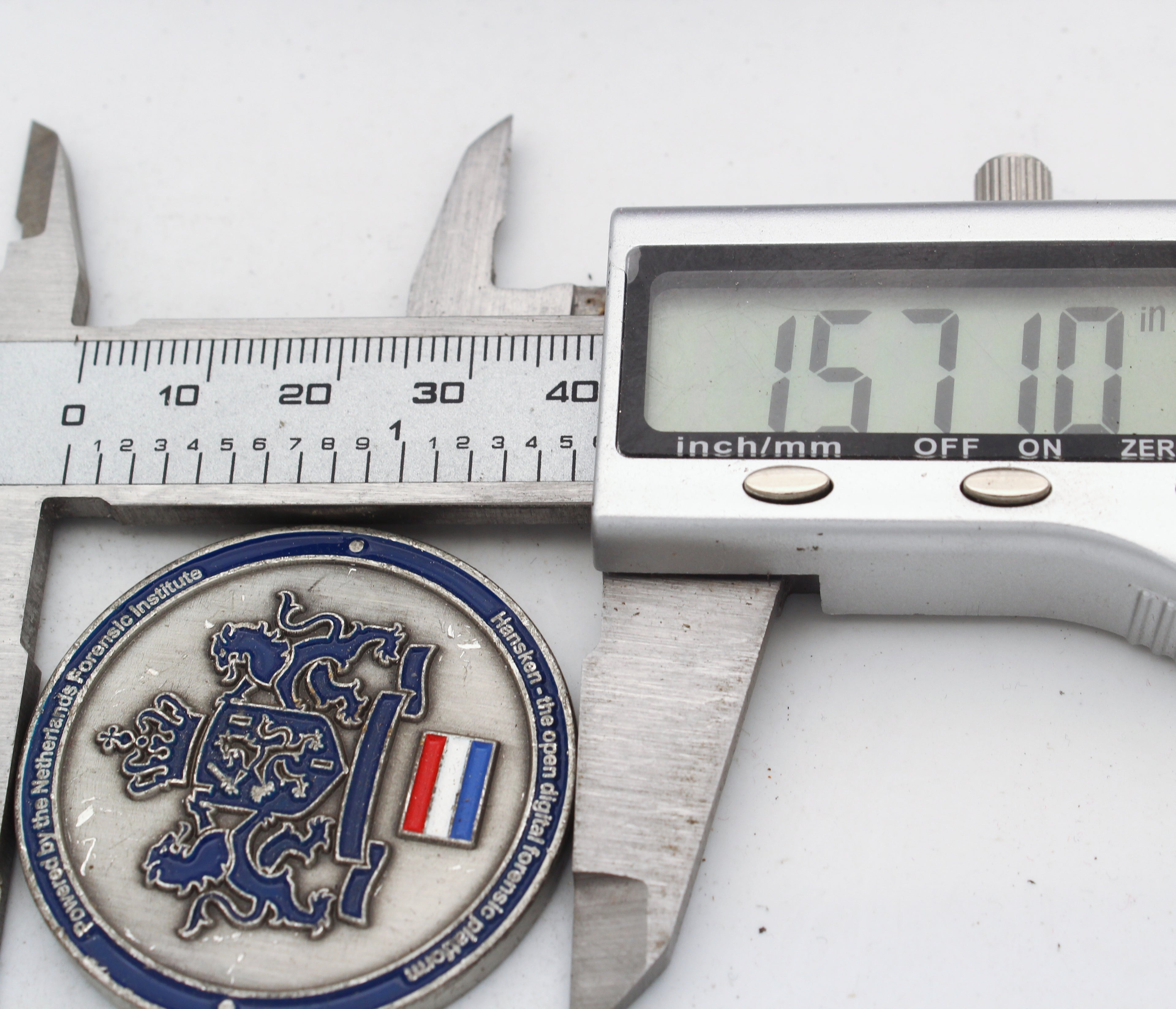 Netherlands Forensic Institute “Hansken” Digital Forensics Challenge Coin 1.5” Copper Pre-Owned