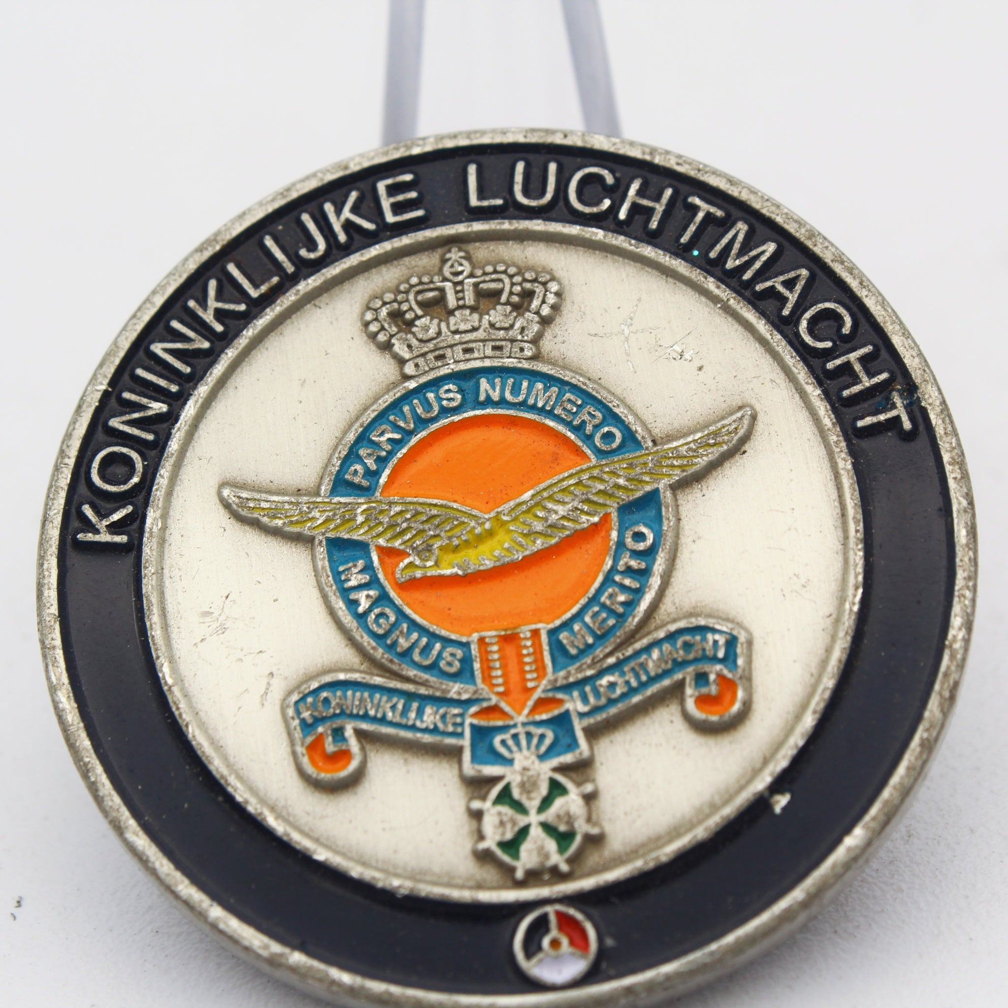 Royal Netherlands Air Force “Koninklijke Luchtmacht” Challenge Coin 1.5” Copper Enamel Pre-Owned