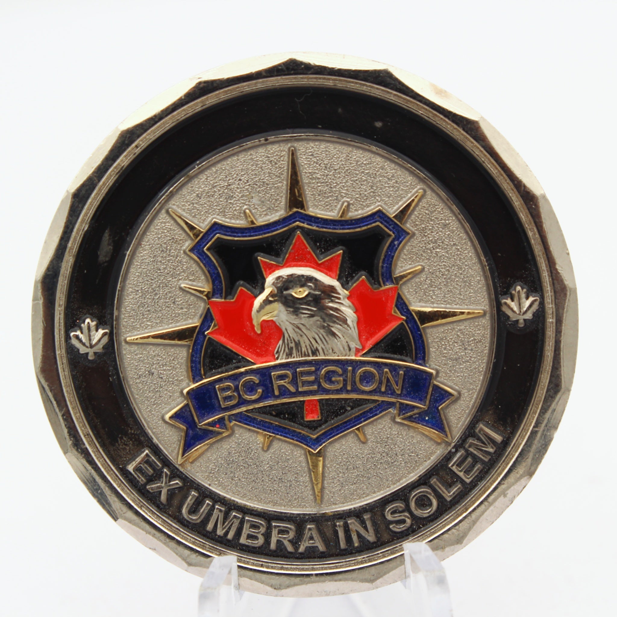 Canadian Security Intelligence Service CSIS BC Region Challenge Coin 1.75” Copper Enamel Pre-Owned