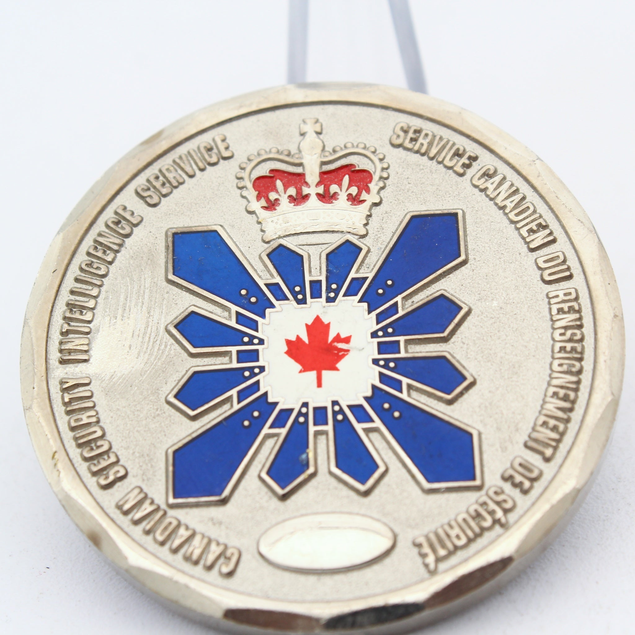 Canadian Security Intelligence Service CSIS BC Region Challenge Coin 1.75” Copper Enamel Pre-Owned