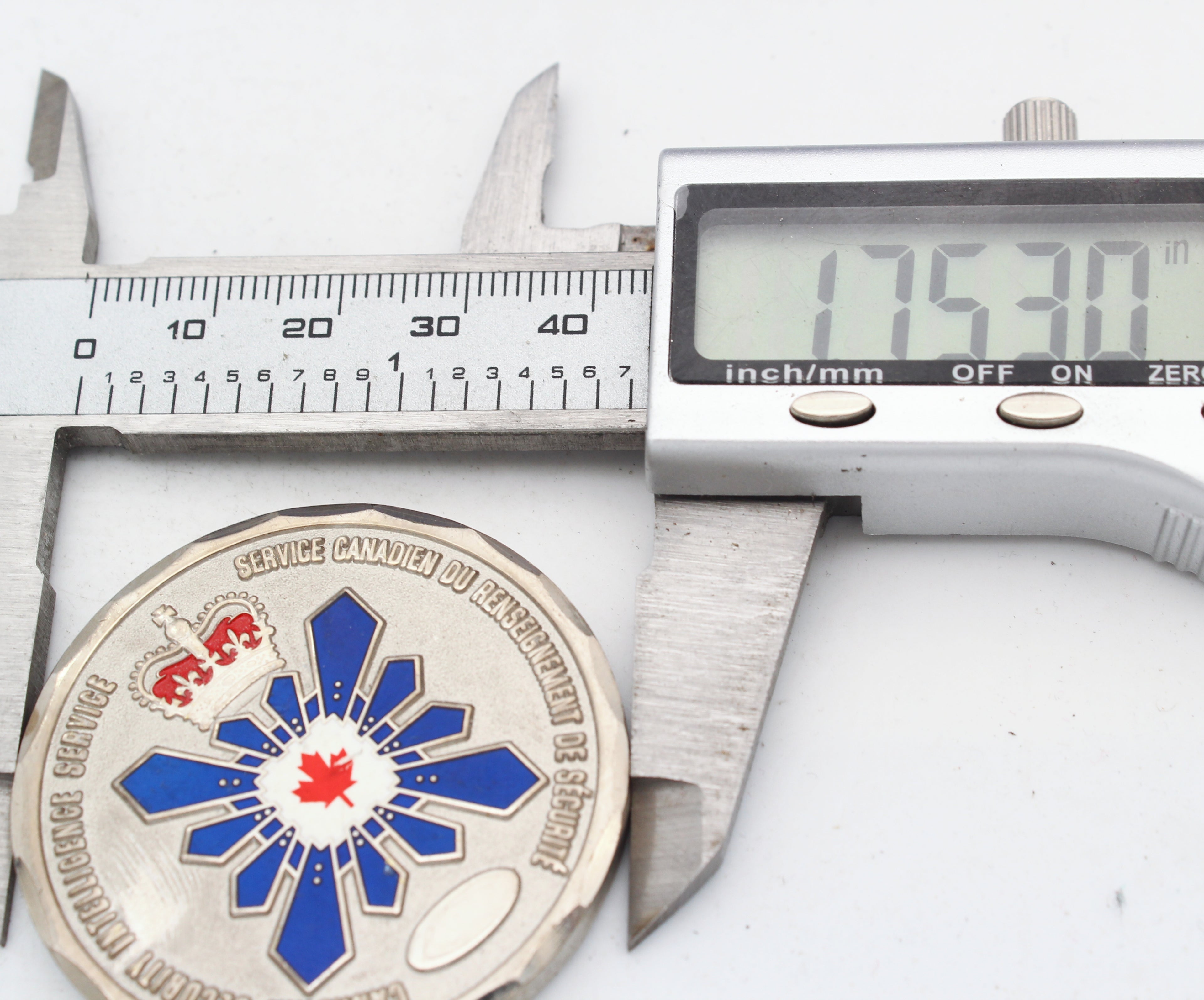 Canadian Security Intelligence Service CSIS BC Region Challenge Coin 1.75” Copper Enamel Pre-Owned