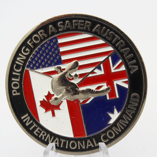 AFP Australian Federal Police Los Angeles International Policing Challenge Coin – 1.75 Inch Copper - Pre-Owned