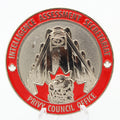 Privy Council Office Intelligence Assessment Secretariat Challenge Coin 1.75” Copper Enamel Pre-Owned