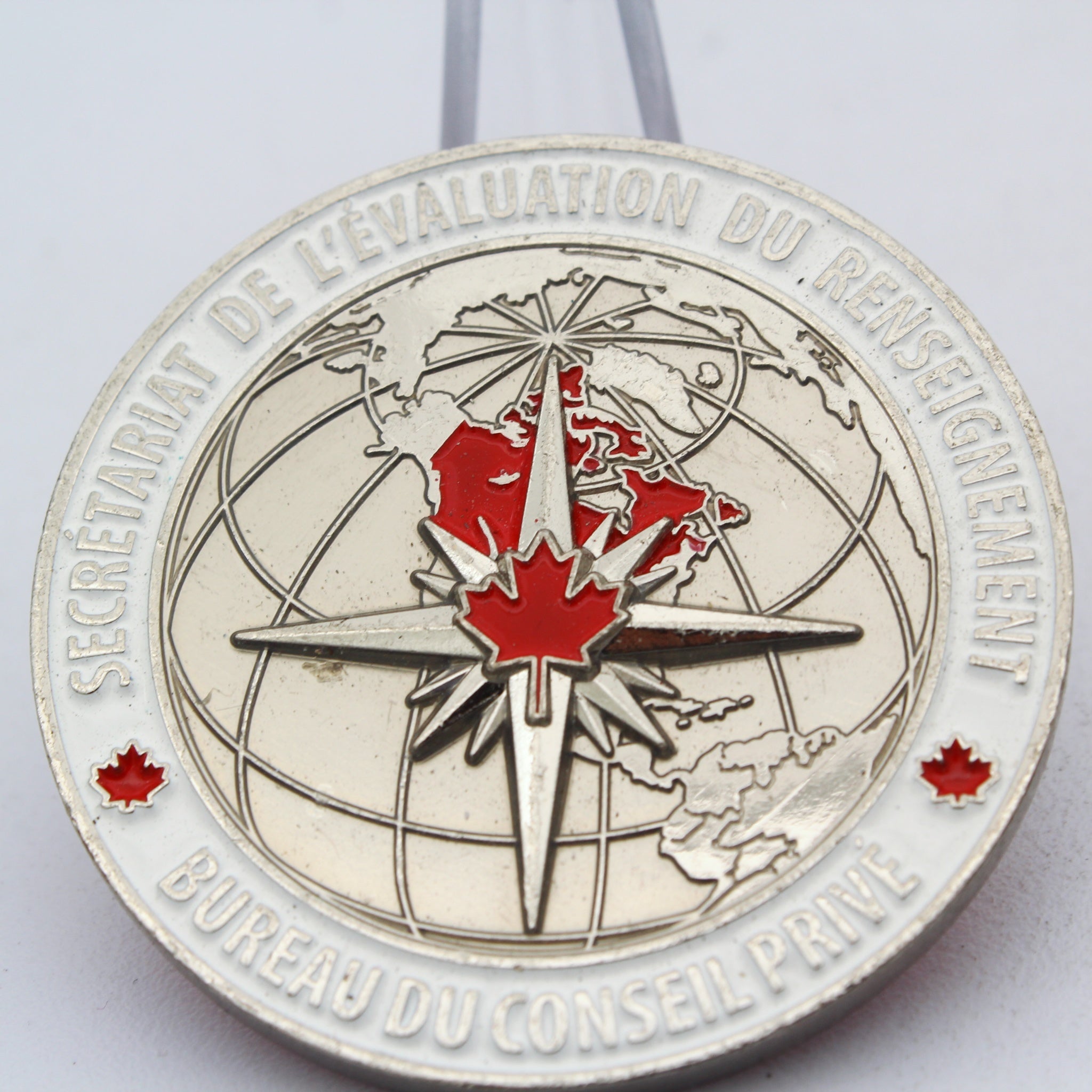Privy Council Office Intelligence Assessment Secretariat Challenge Coin 1.75” Copper Enamel Pre-Owned