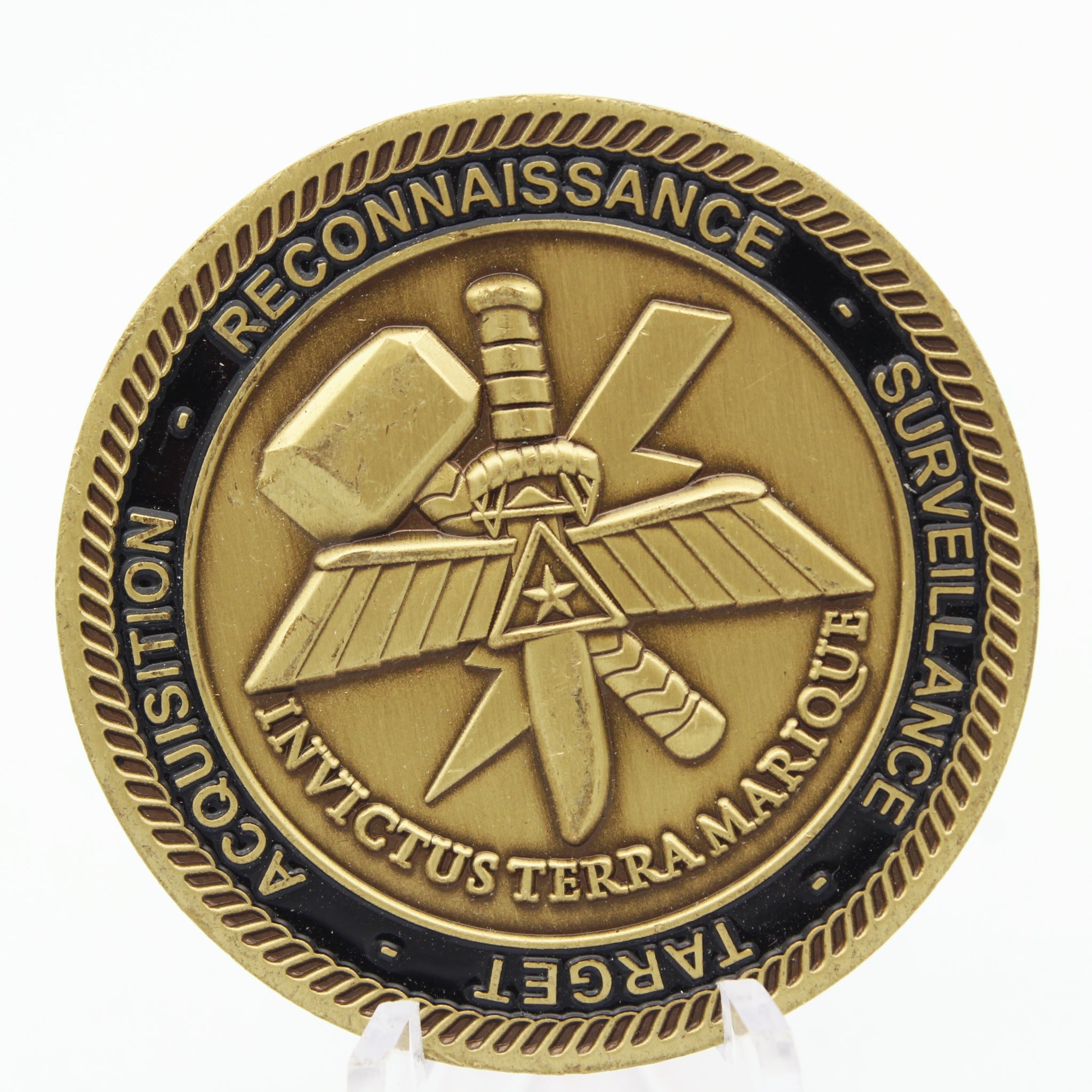 Royal Netherlands Marine Corps Reconnaissance Challenge Coin 1.75" Copper Pre-Owned