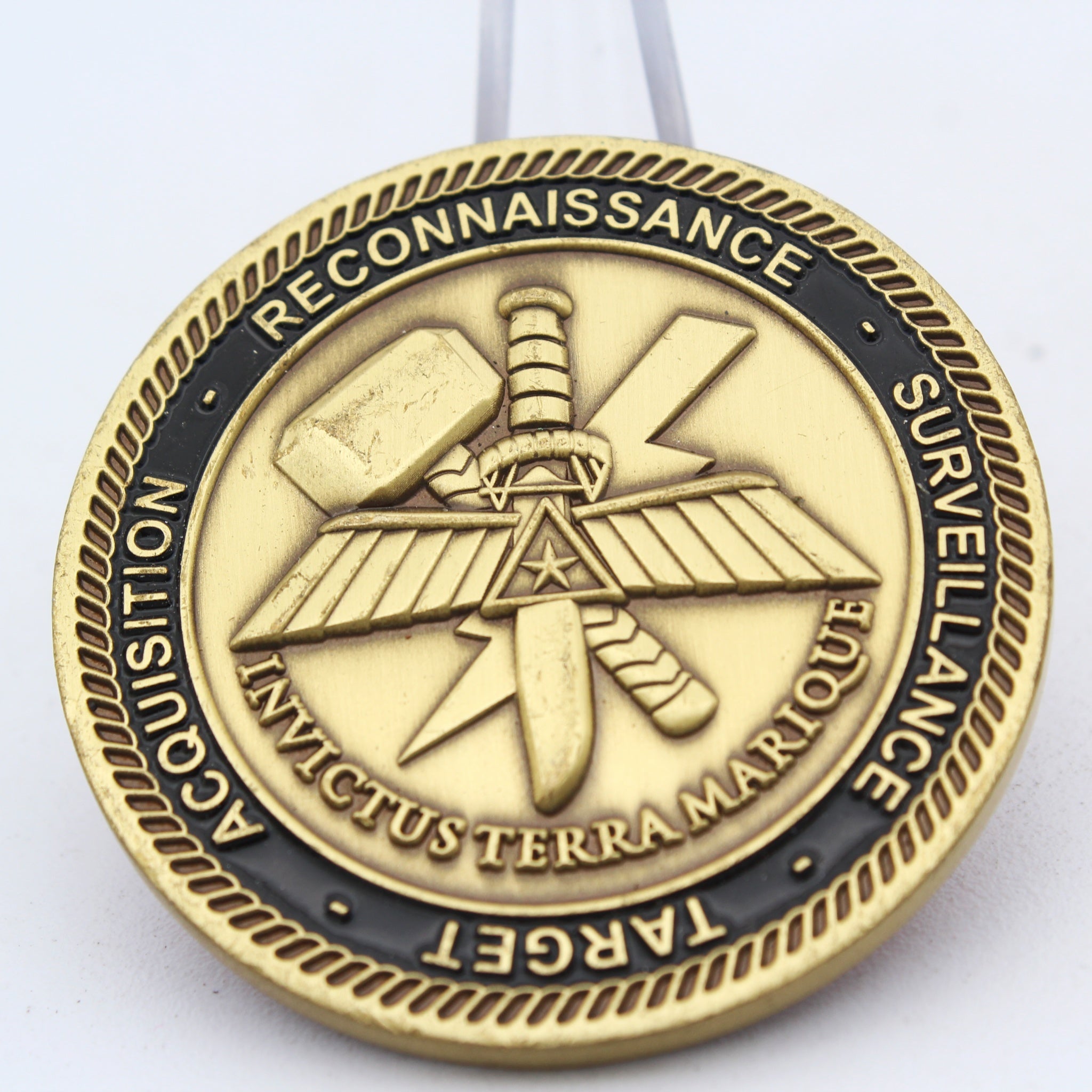 Royal Netherlands Marine Corps Reconnaissance Challenge Coin 1.75" Copper Pre-Owned