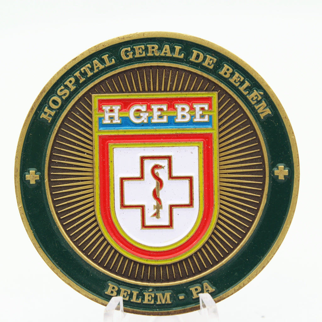 Brazil HGEBE Hospital Geral de Belém 2" Copper Challenge Coin Medal (Pre-Owned) | Belém-PA