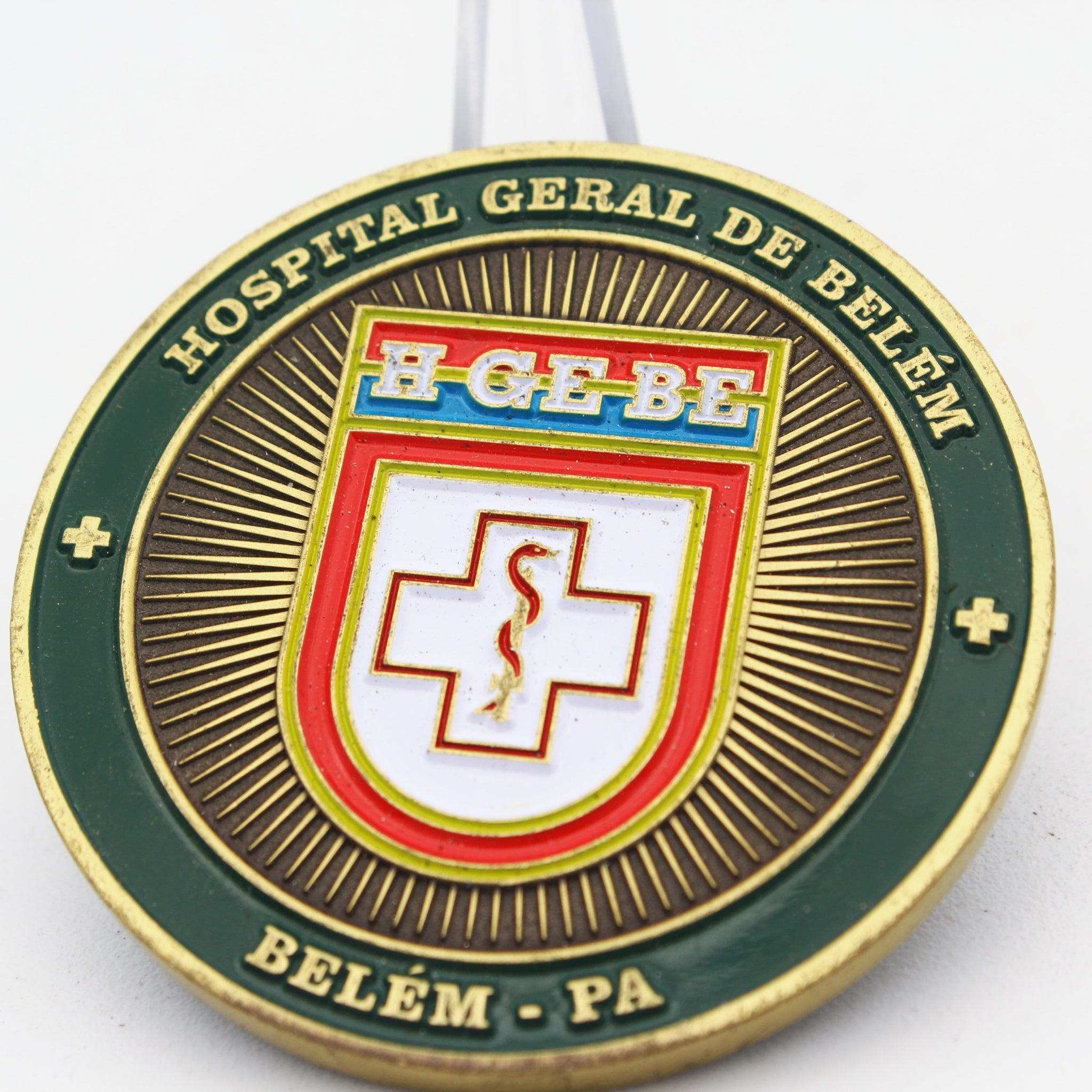 Brazil HGEBE Hospital Geral de Belém 2" Copper Challenge Coin Medal (Pre-Owned) | Belém-PA