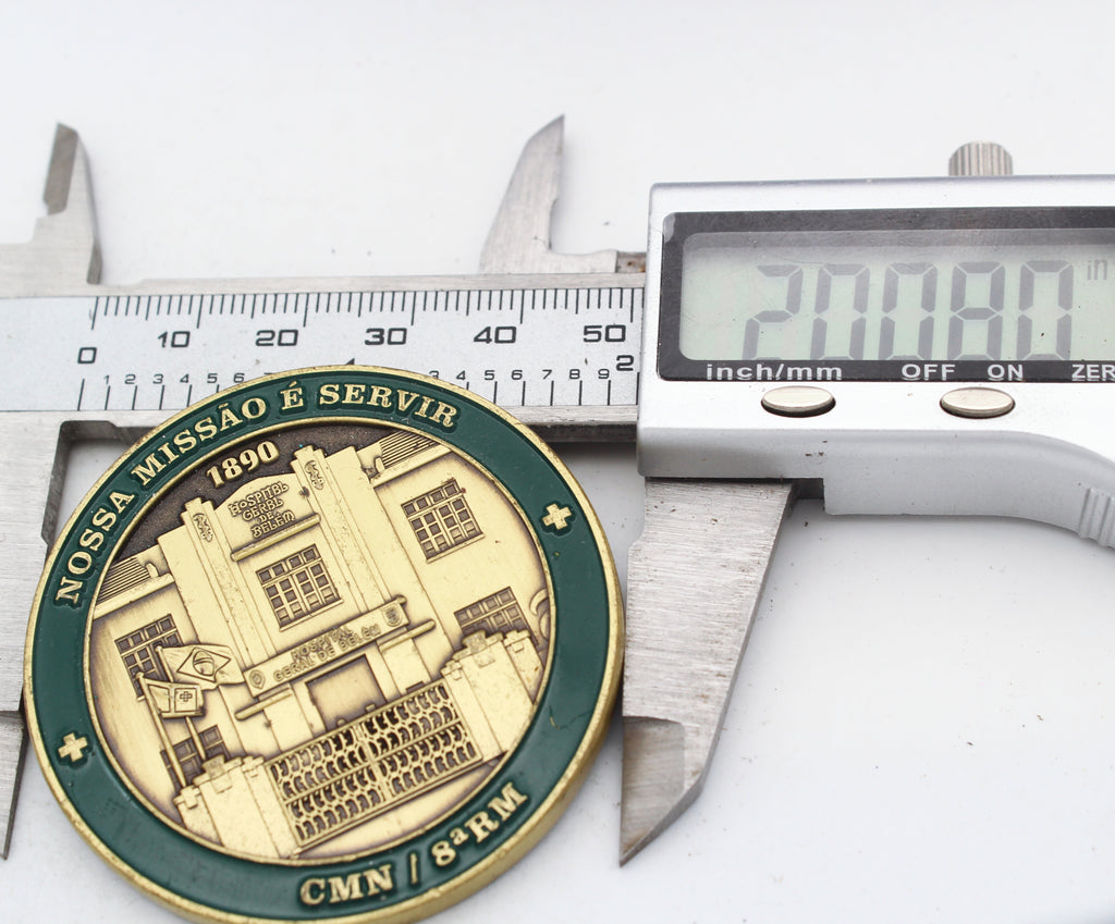 Brazil HGEBE Hospital Geral de Belém 2" Copper Challenge Coin Medal (Pre-Owned) | Belém-PA