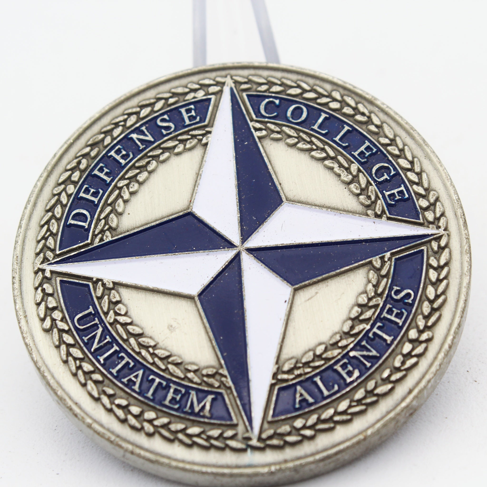 NATO Defense College Commander Challenge Coin Chris Whitecross 2" Copper