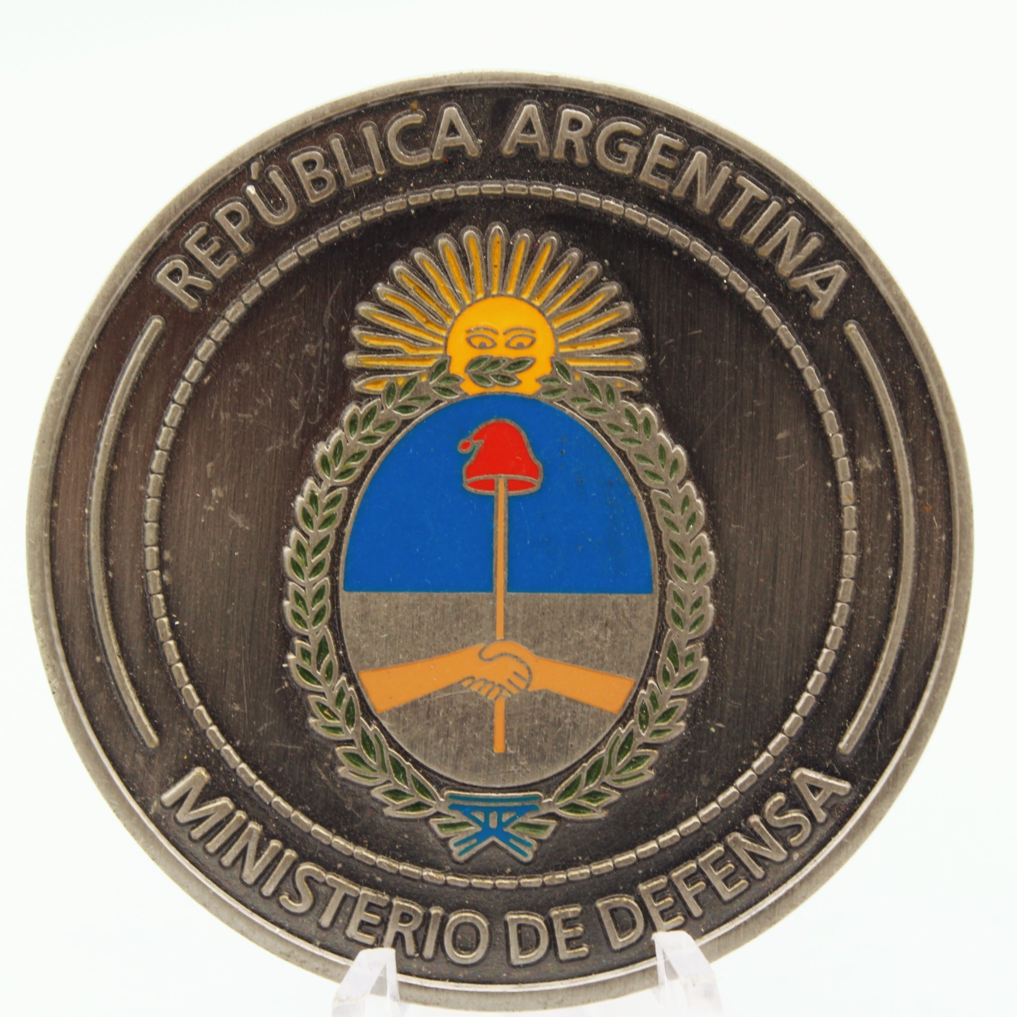 Argentina Ministry of Defense “Fuerzas Armadas” Challenge Coin 2in Copper - Pre-Owned