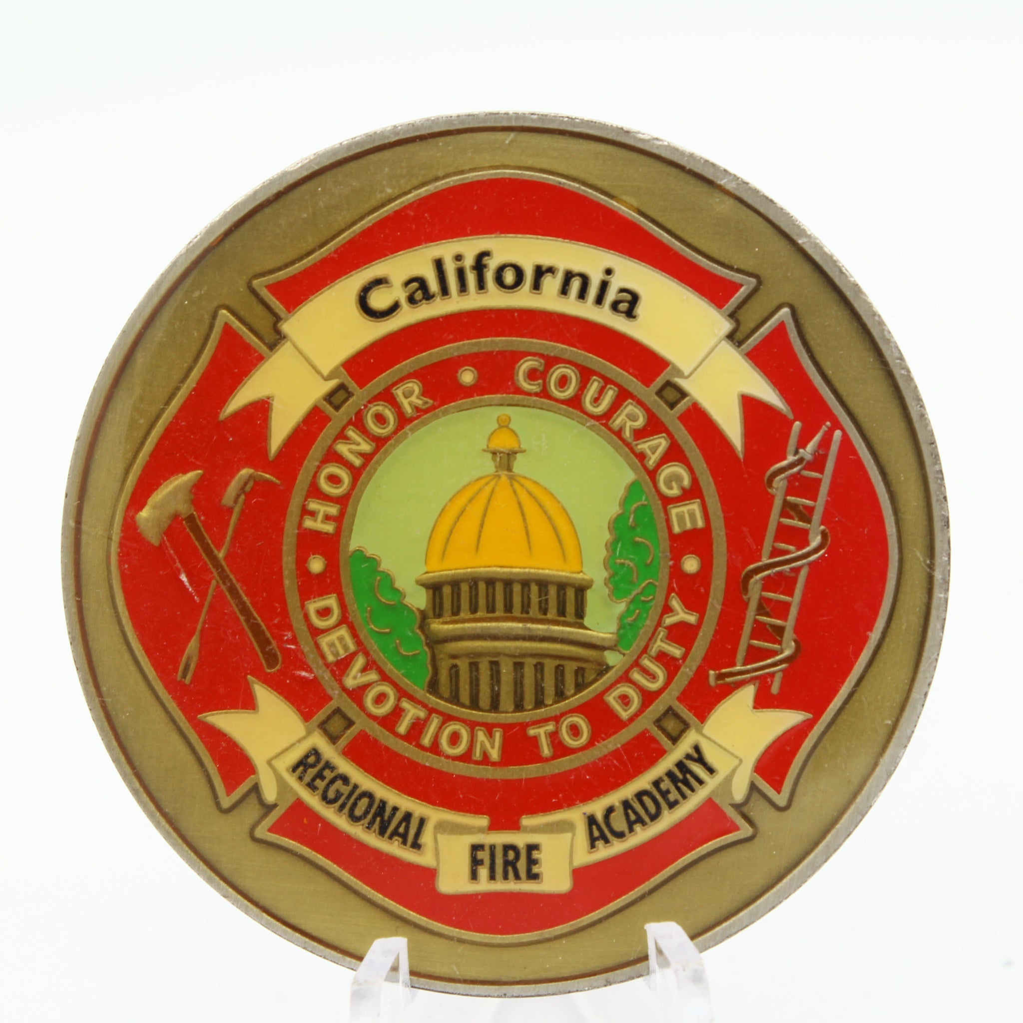 California Regional Fire Academy CRFA 10-11 Challenge Coin 2" Copper Pre-Owned