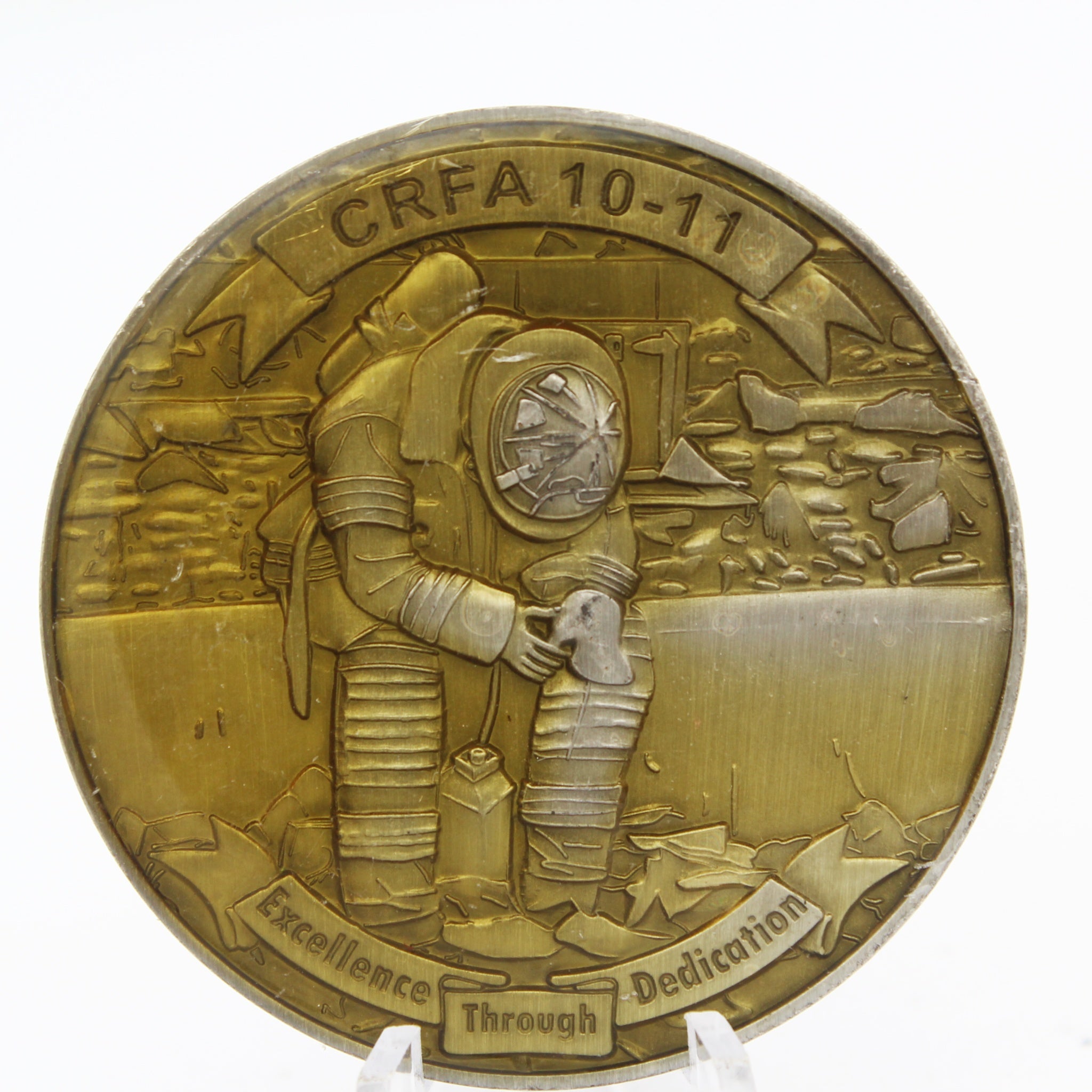 California Regional Fire Academy CRFA 10-11 Challenge Coin 2" Copper Pre-Owned