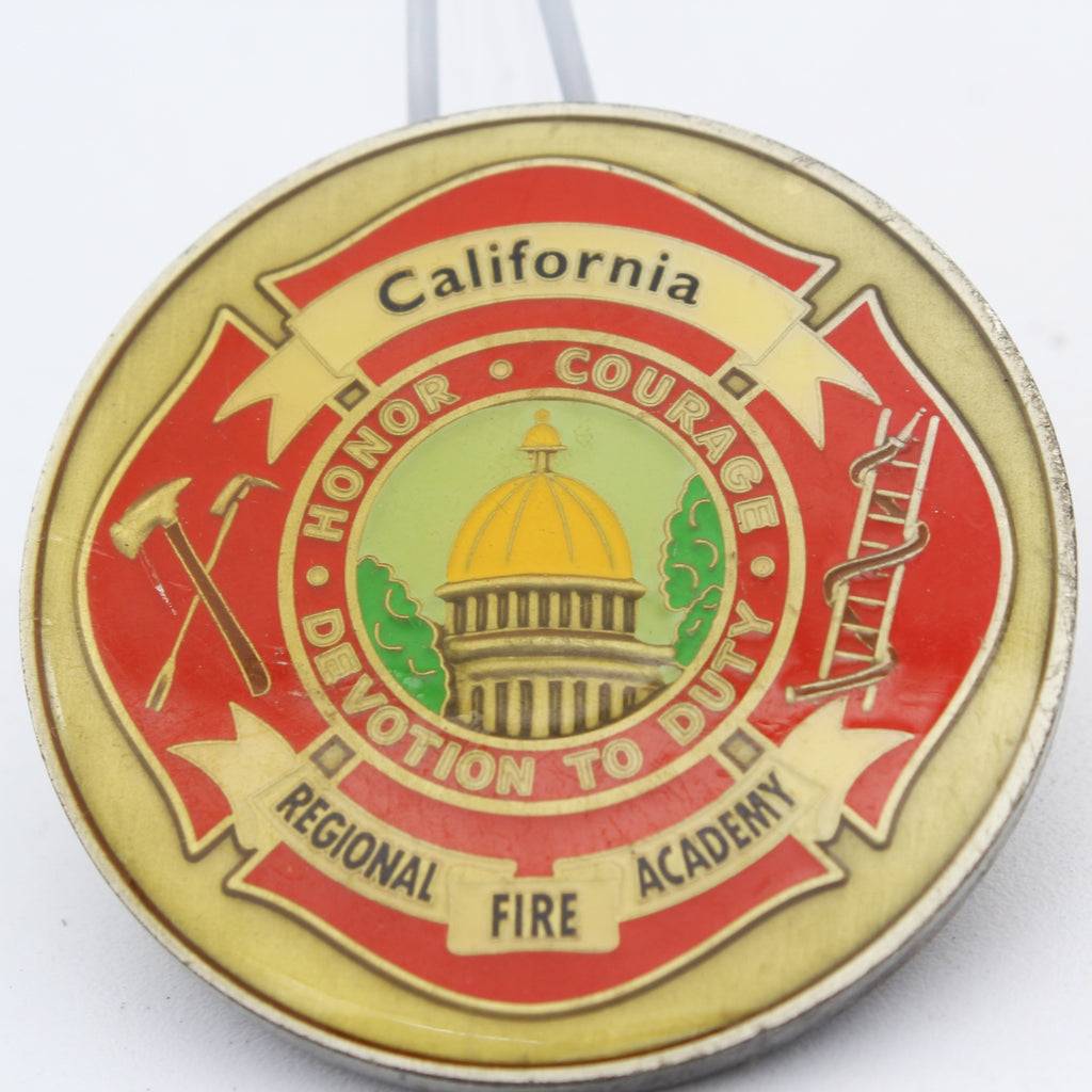 California Regional Fire Academy CRFA 10-11 Challenge Coin 2" Copper Pre-Owned