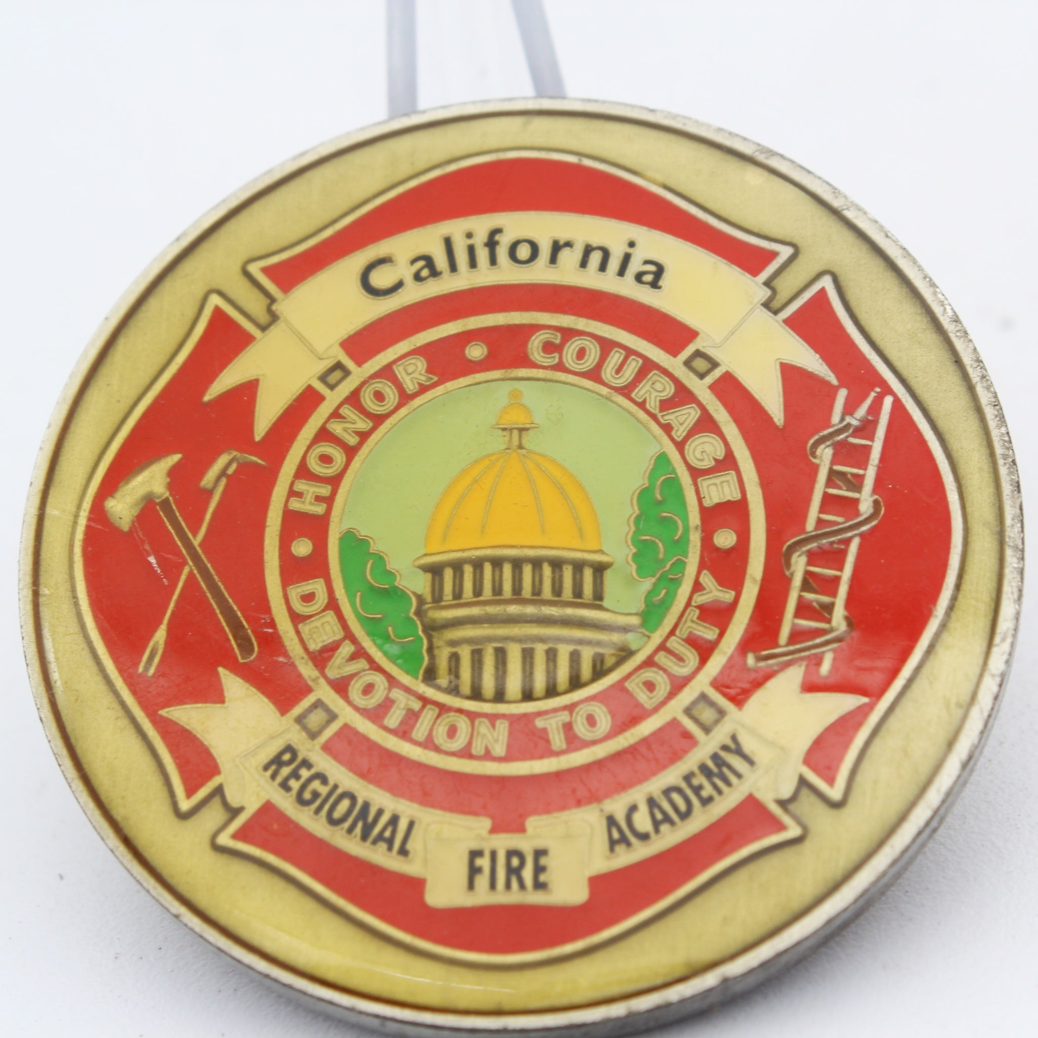 California Regional Fire Academy CRFA 10-11 Challenge Coin 2" Copper Pre-Owned