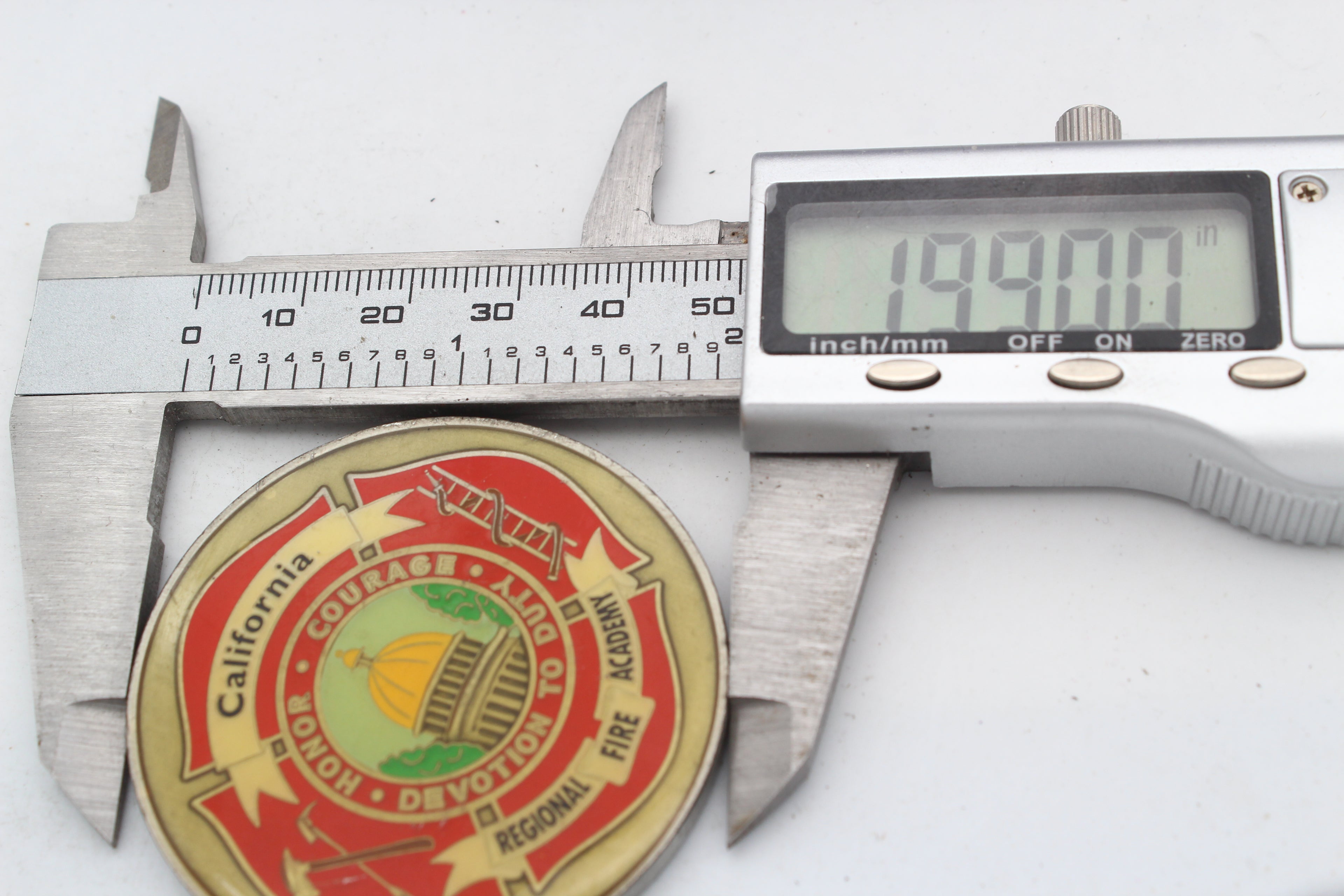 California Regional Fire Academy CRFA 10-11 Challenge Coin 2" Copper Pre-Owned