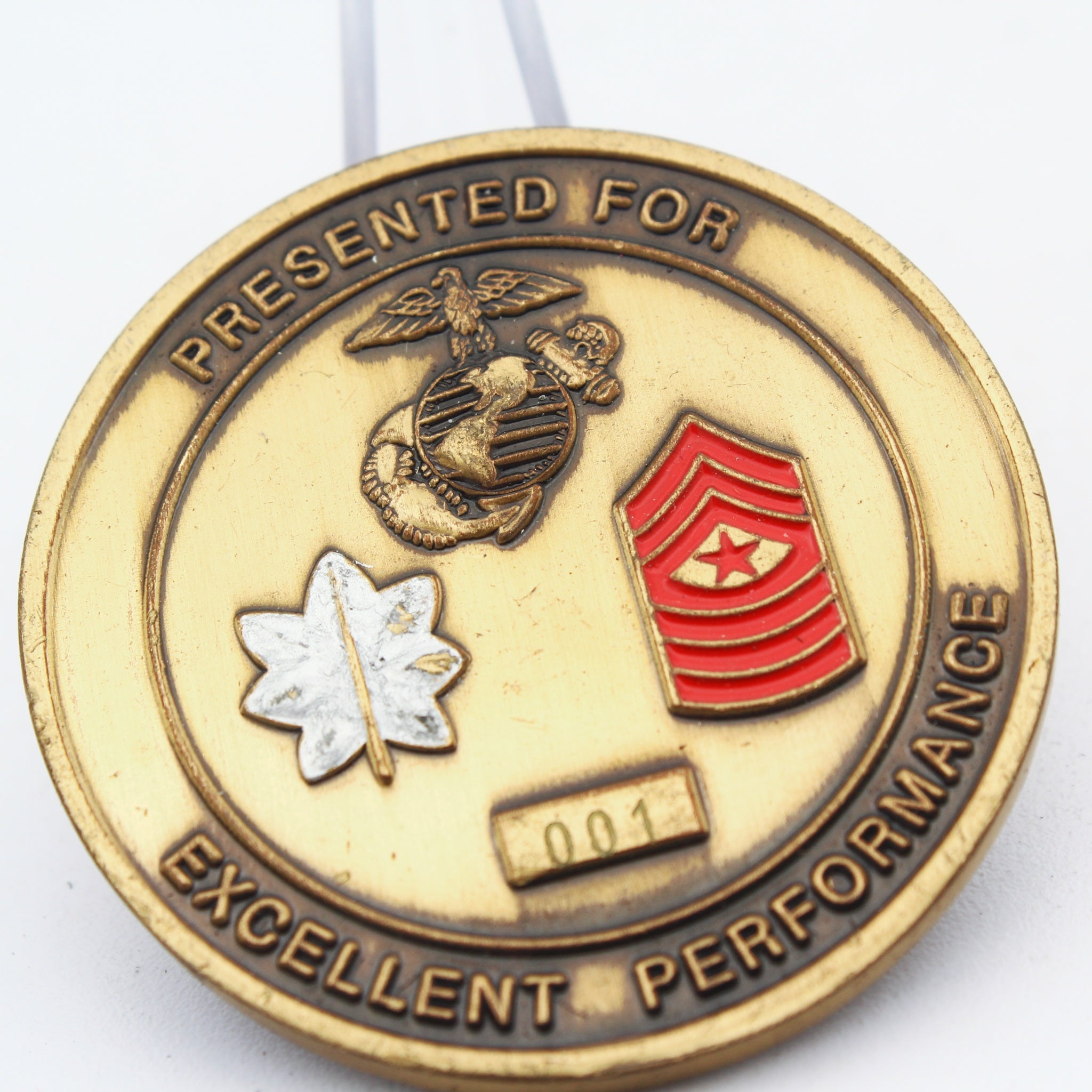 Black Knights HMM-264 REIN “Excellent Performance” Challenge Coin 1.75" Copper Tone Pre-Owned