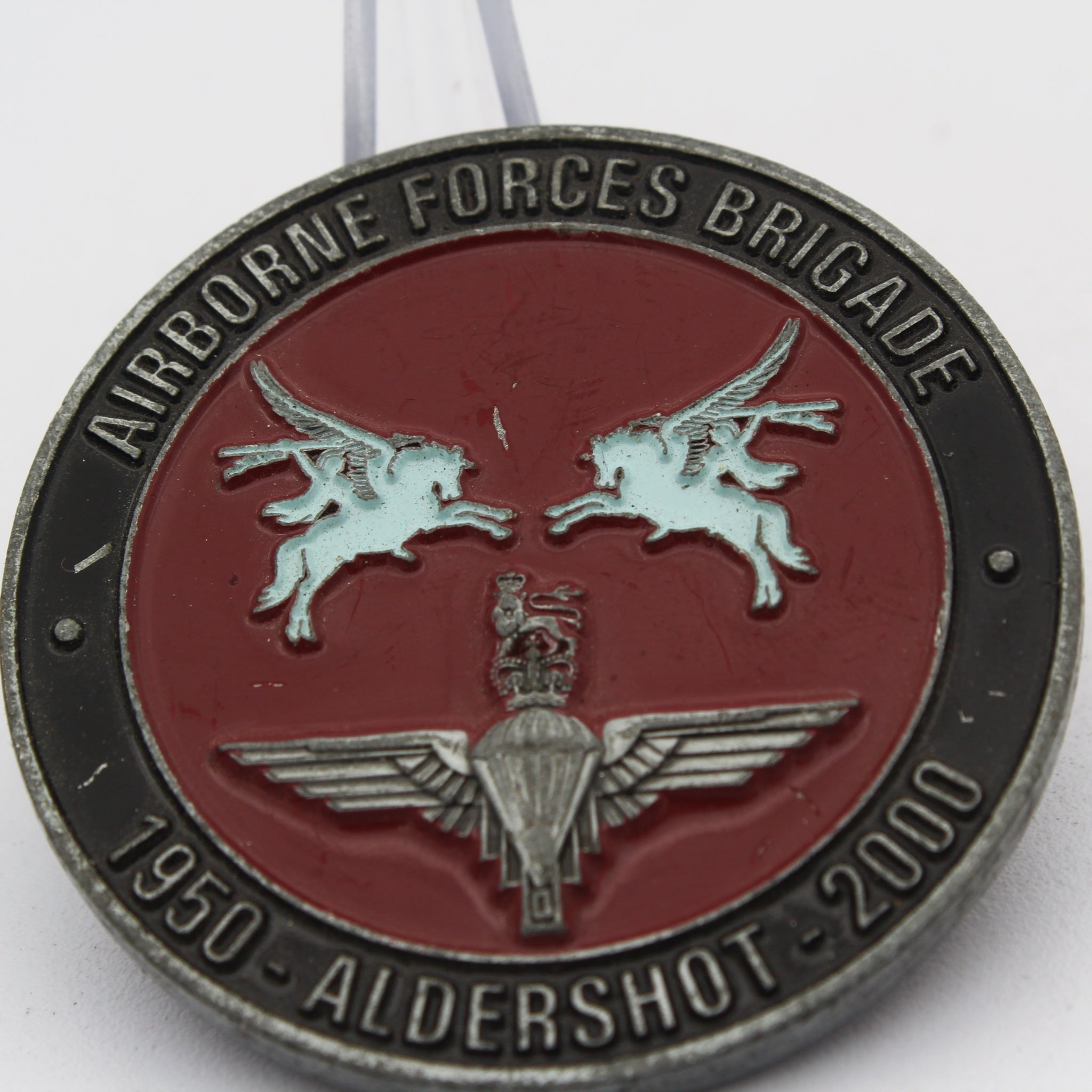 British Airborne Forces Brigade Challenge Coin 2 inch Copper Medal Aldershot 2000 Statue 2019