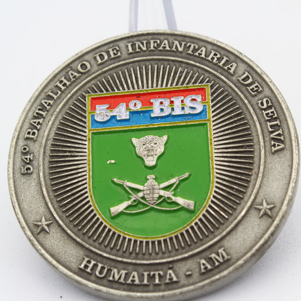 Brazil 54º Batalhao De Infantaria De Selva 54º BIS Challenge Coin 2" Pre-owned