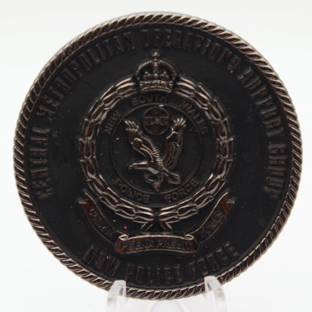 NSW Police Force Sydney Metropolitan Operations Support Group Challenge Coin 2.0 Inch Pre-owned