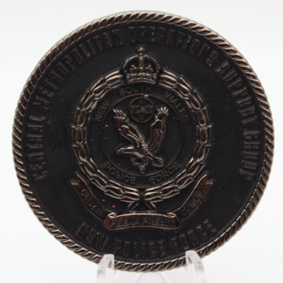 NSW Police Force Sydney Metropolitan Operations Support Group Challenge Coin 2.0 Inch Pre-owned