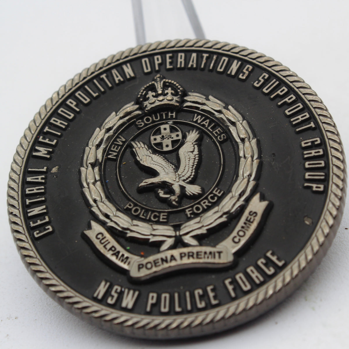 NSW Police Force Sydney Metropolitan Operations Support Group Challenge Coin 2.0 Inch Pre-owned