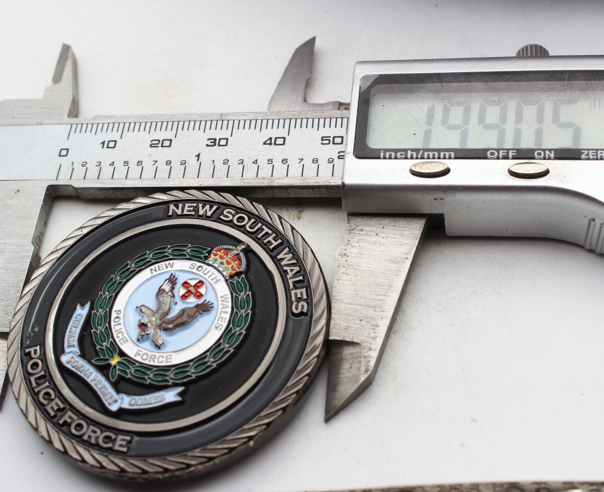 New South Wales Police Force North Shore Detectives Challenge Coin 2.0 Inch Pre-owned
