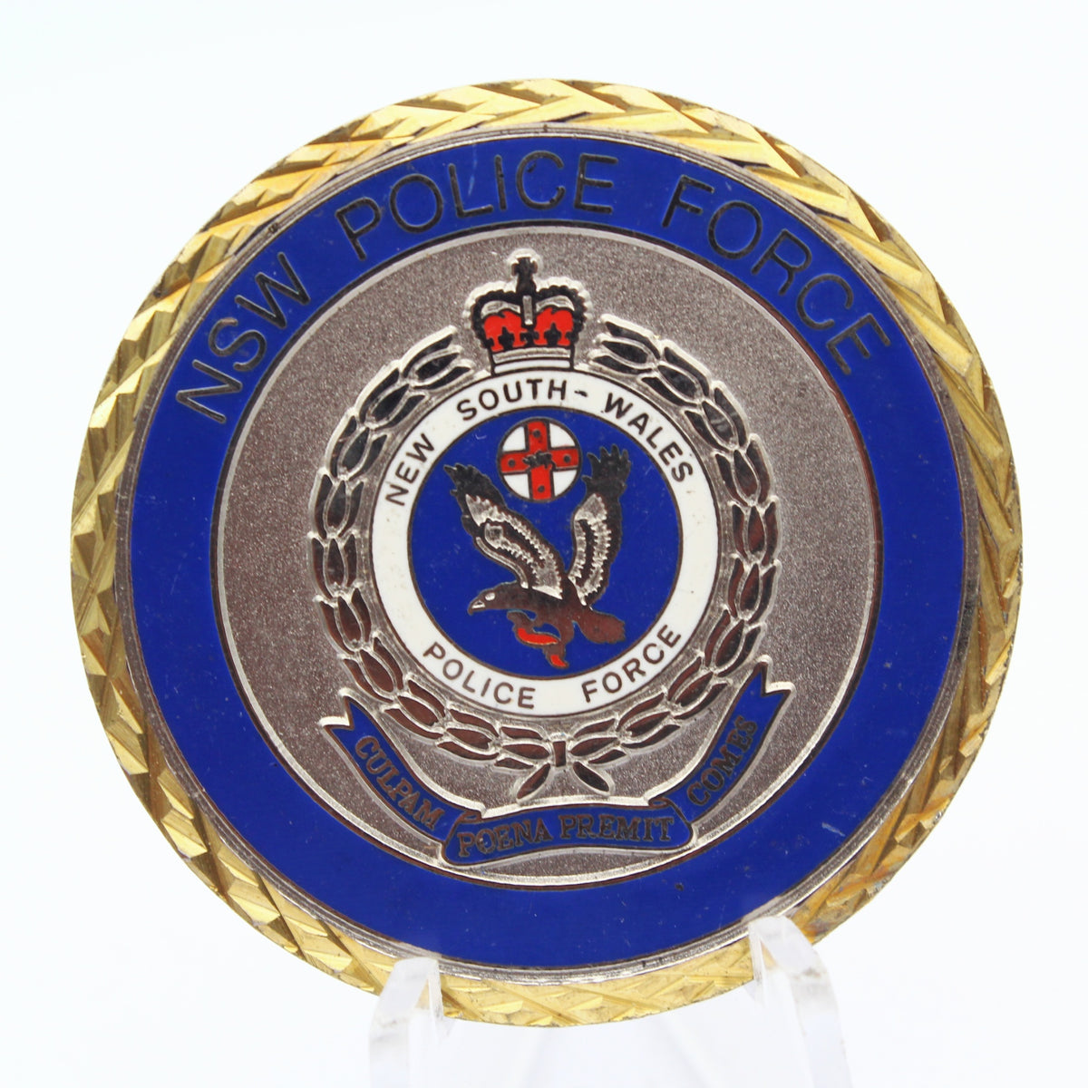 NSW Police Force Transport Command Challenge Coin 1.65 Inch Pre-Owned
