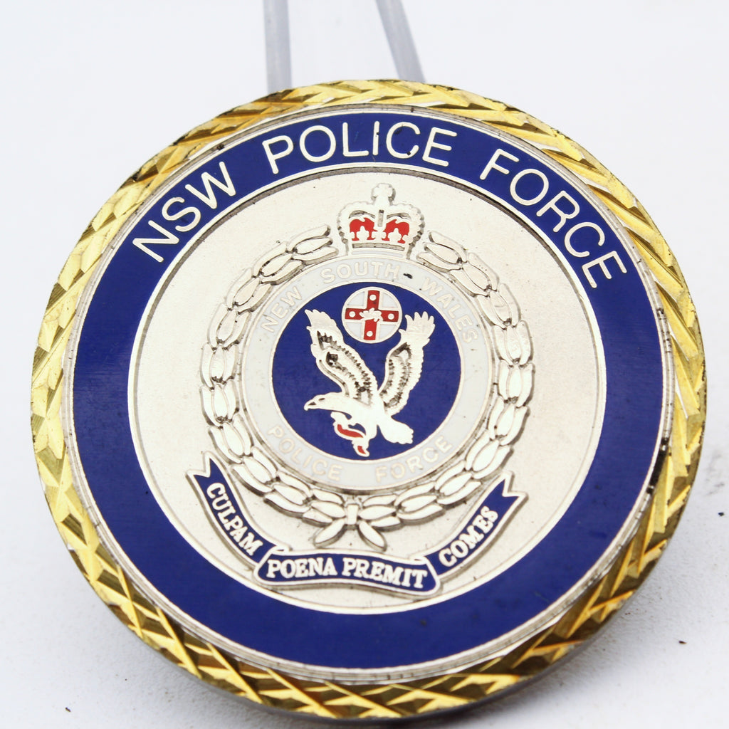 NSW Police Force Transport Command Challenge Coin 1.65 Inch Pre-Owned