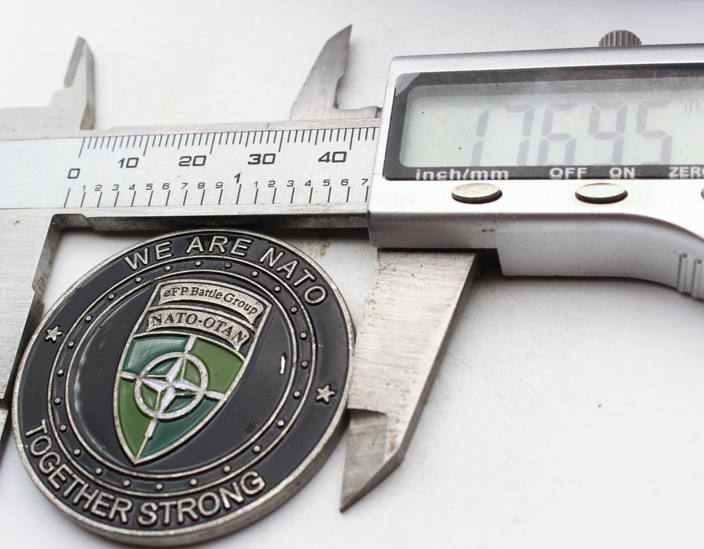 NATO eFP Battle Group Norwegian Support Element Challenge Coin 1.75 Inch Pre-Owned
