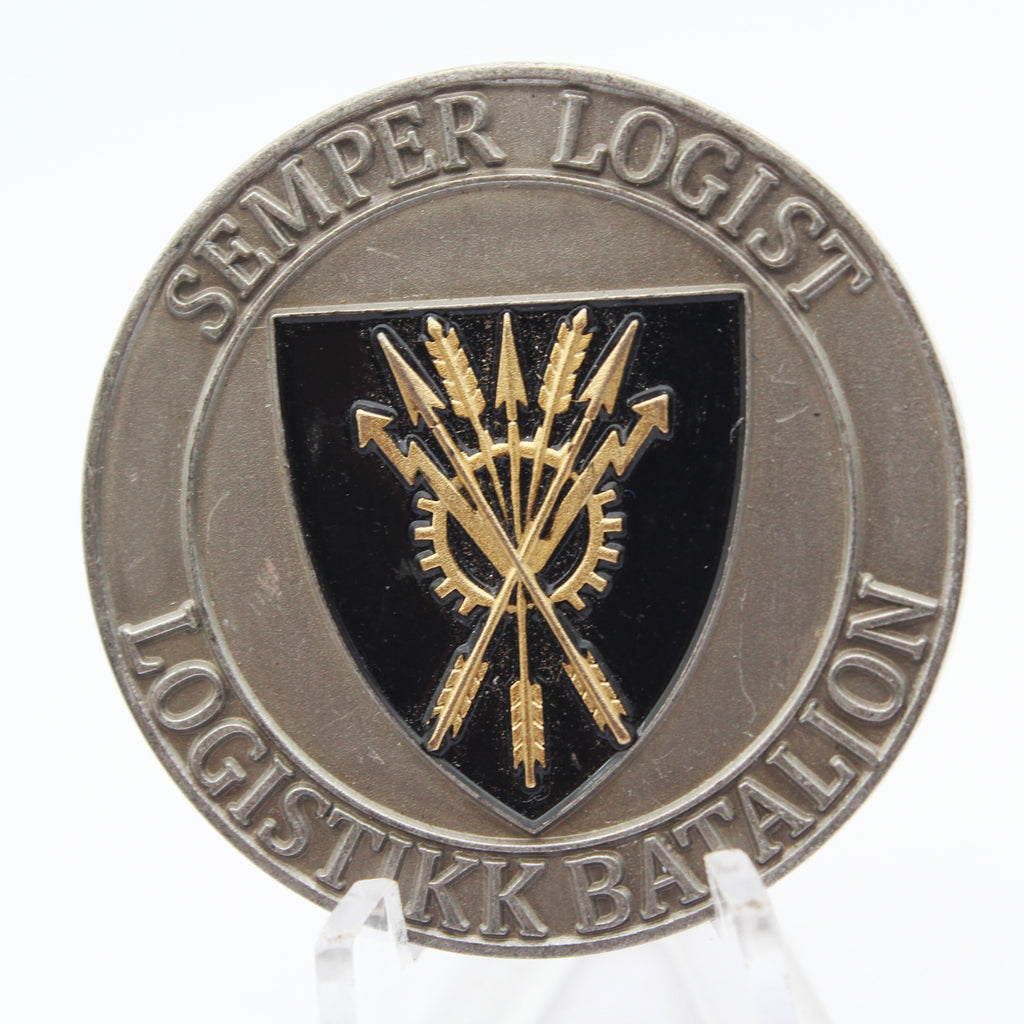 2308 Trentropp Logistikk Bataljon Challenge Coin 1.5" Copper Pre-Owned