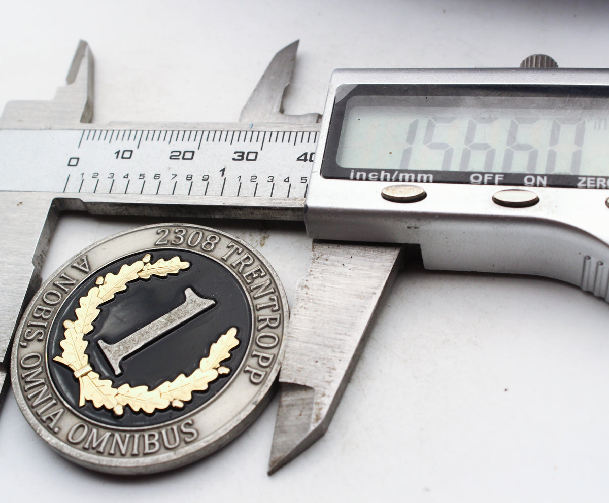 2308 Trentropp Logistikk Bataljon Challenge Coin 1.5" Copper Pre-Owned