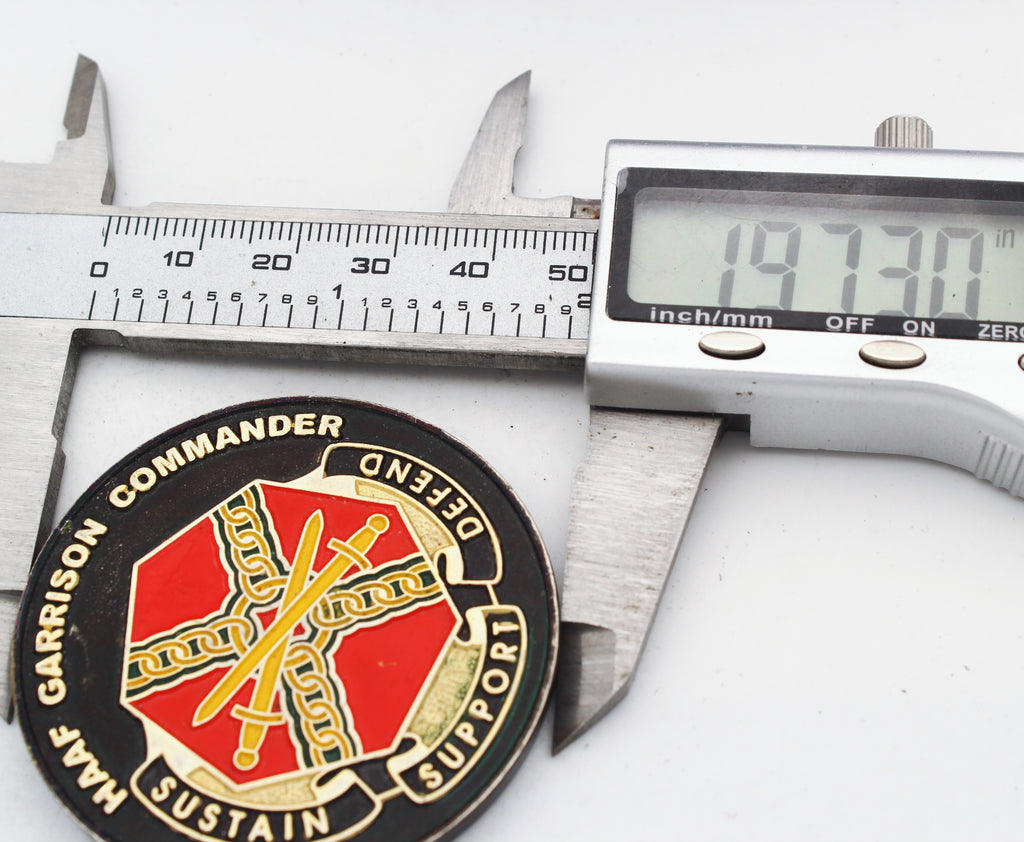 HAAF Garrison Commander Sustain Defend Support Challenge Coin 2” Pre-Owned