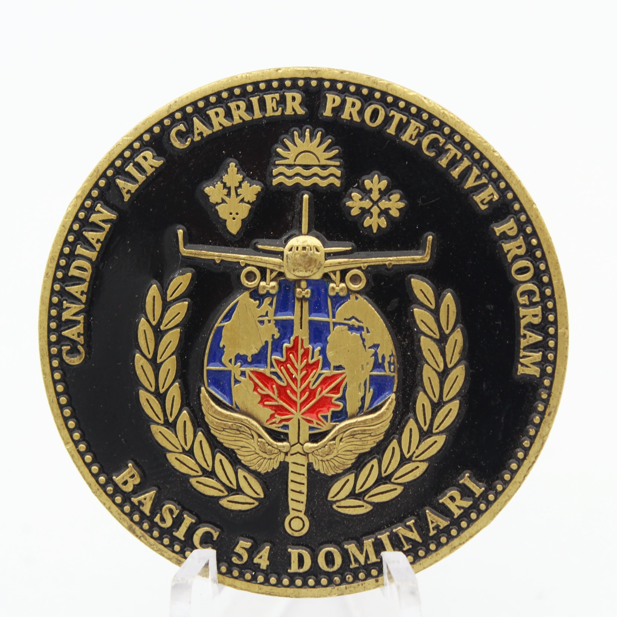 RCMP Canadian Air Carrier Protective Program CACPP Challenge Coin “Basic 54” 1.75” Pre-owned