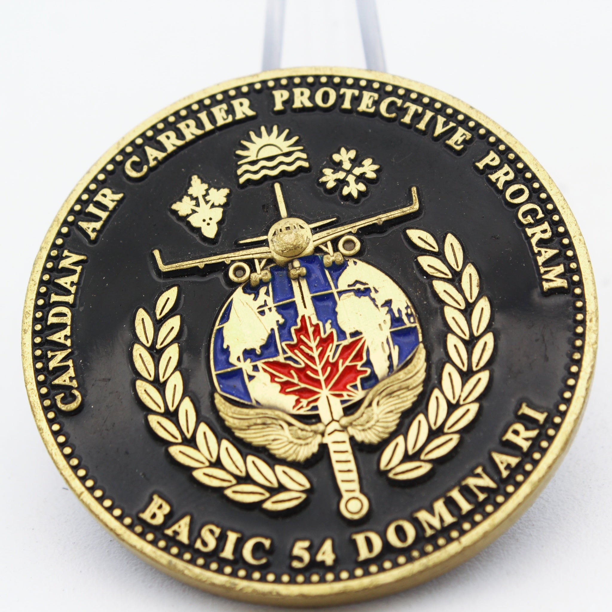 RCMP Canadian Air Carrier Protective Program CACPP Challenge Coin “Basic 54” 1.75” Pre-owned