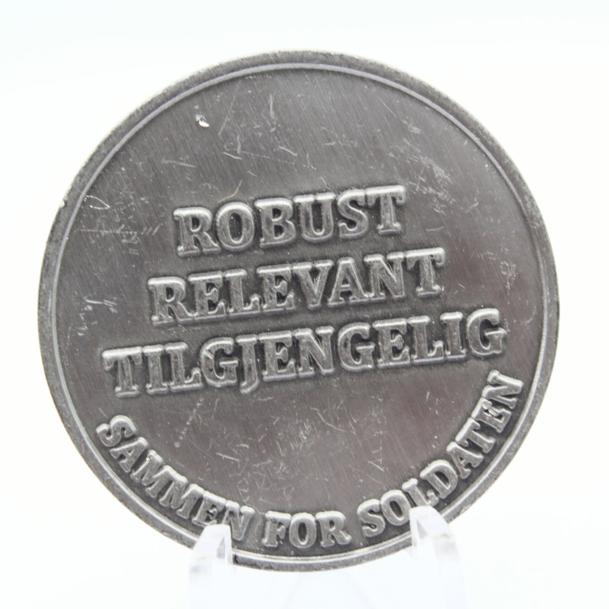 Norwegian Armed Forces Faith & Life Stance Corps Challenge Coin 1.5" Copper Pre-Owned