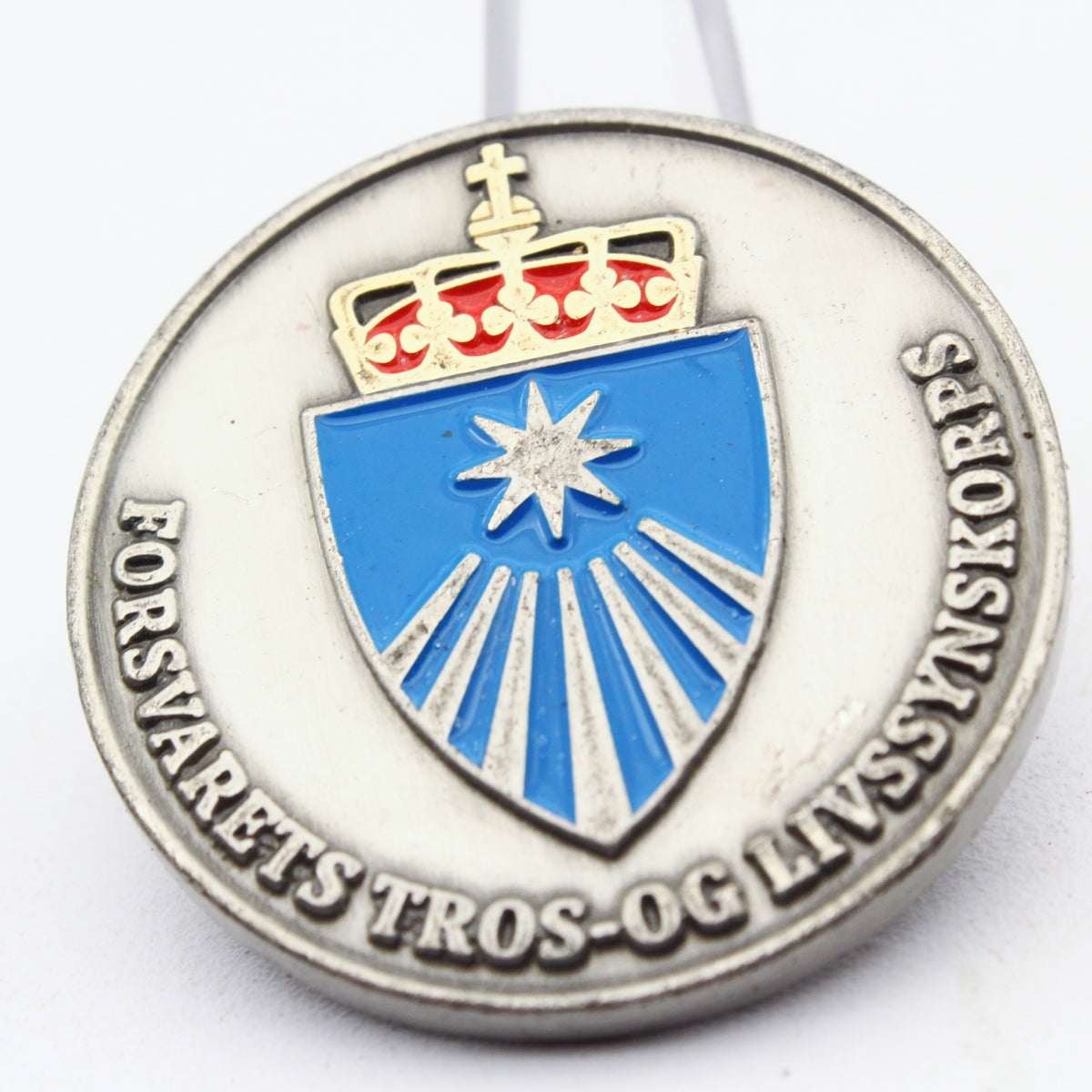 Norwegian Armed Forces Faith & Life Stance Corps Challenge Coin 1.5" Copper Pre-Owned