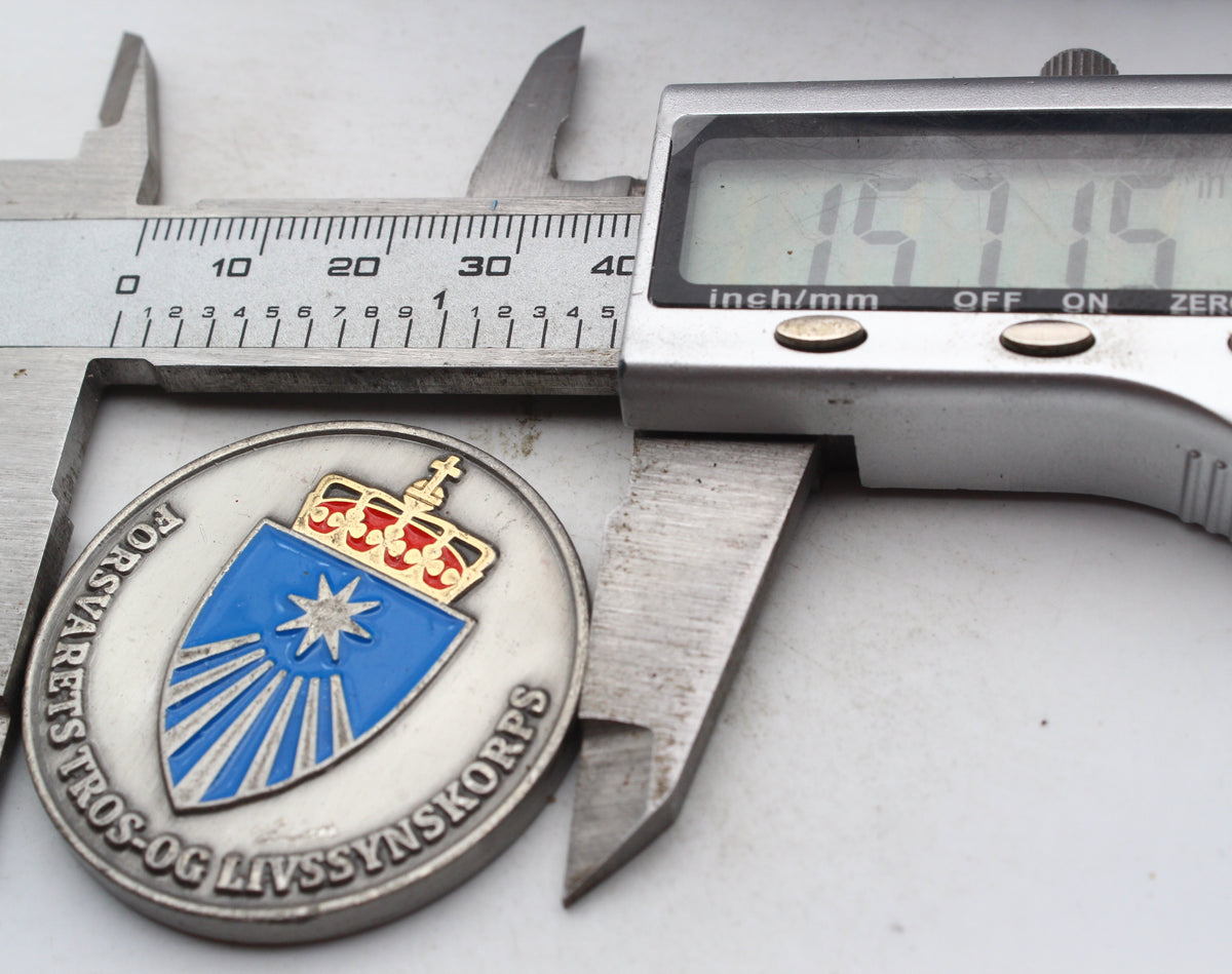Norwegian Armed Forces Faith & Life Stance Corps Challenge Coin 1.5" Copper Pre-Owned