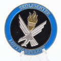 Norwegian Air Force School Center Fire Rescue Challenge Coin 1.5 Inch Pre-Owned
