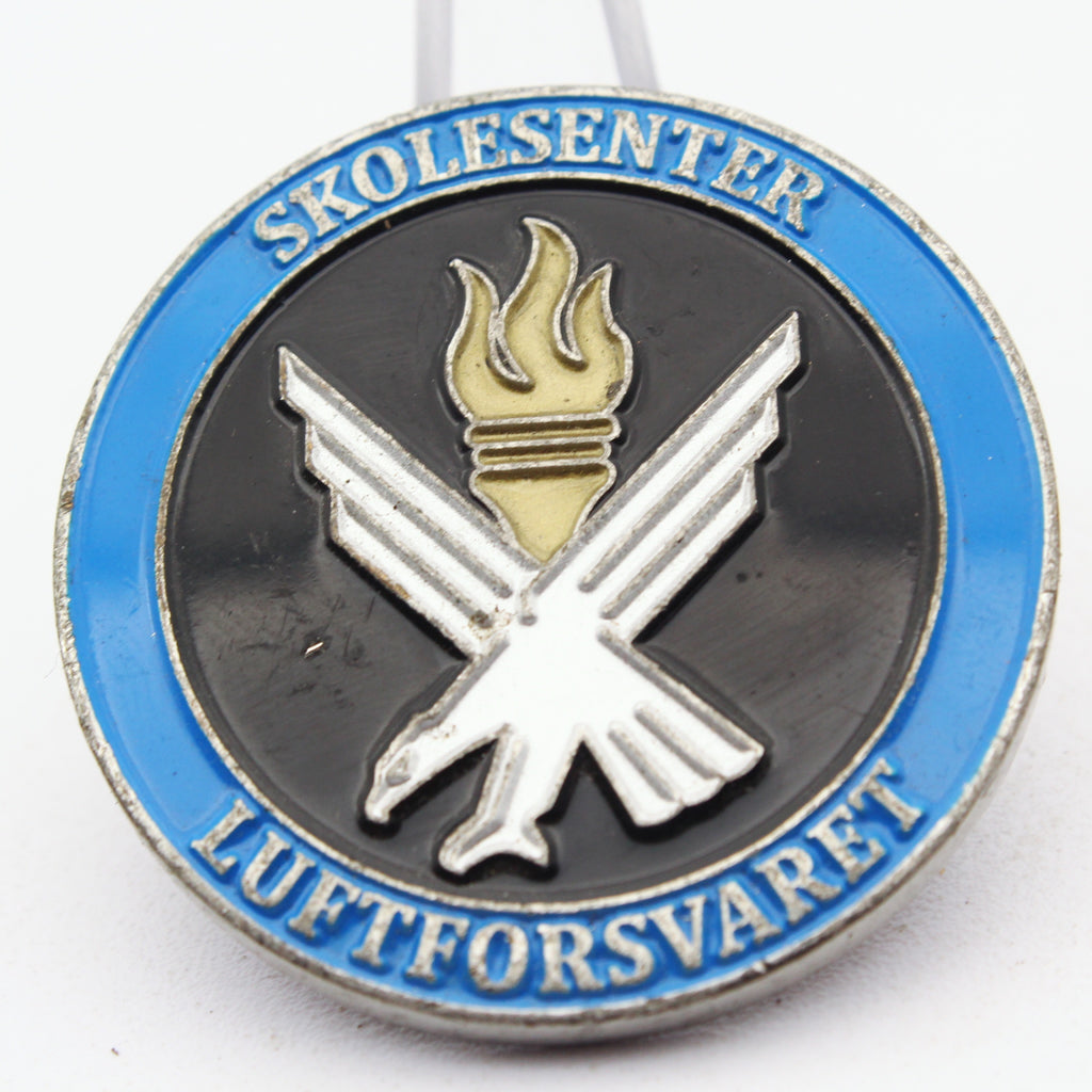 Norwegian Air Force School Center Fire Rescue Challenge Coin 1.5 Inch Pre-Owned