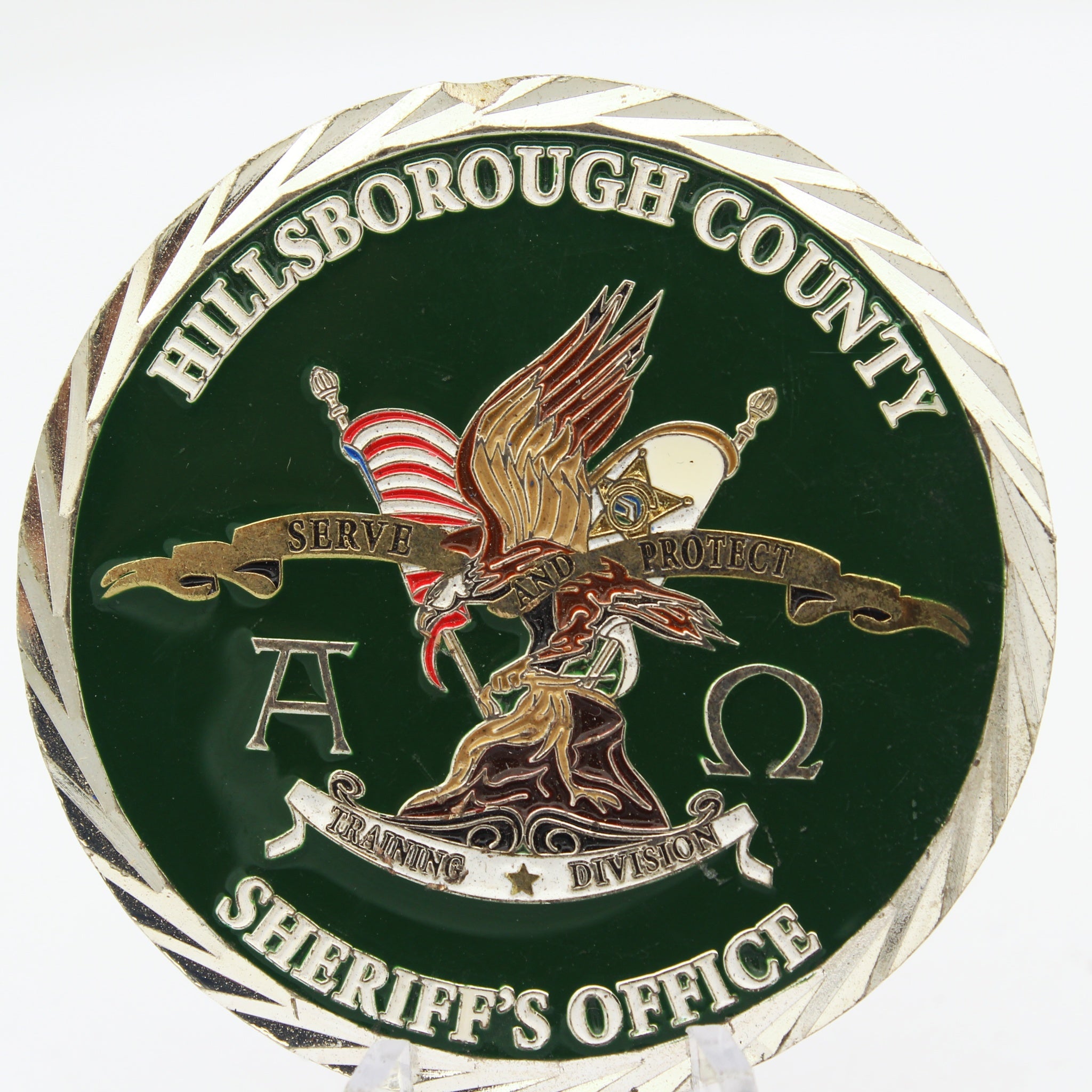 Hillsborough County Sheriff Training Division Challenge Coin 2.0” Copper Pre-Owned